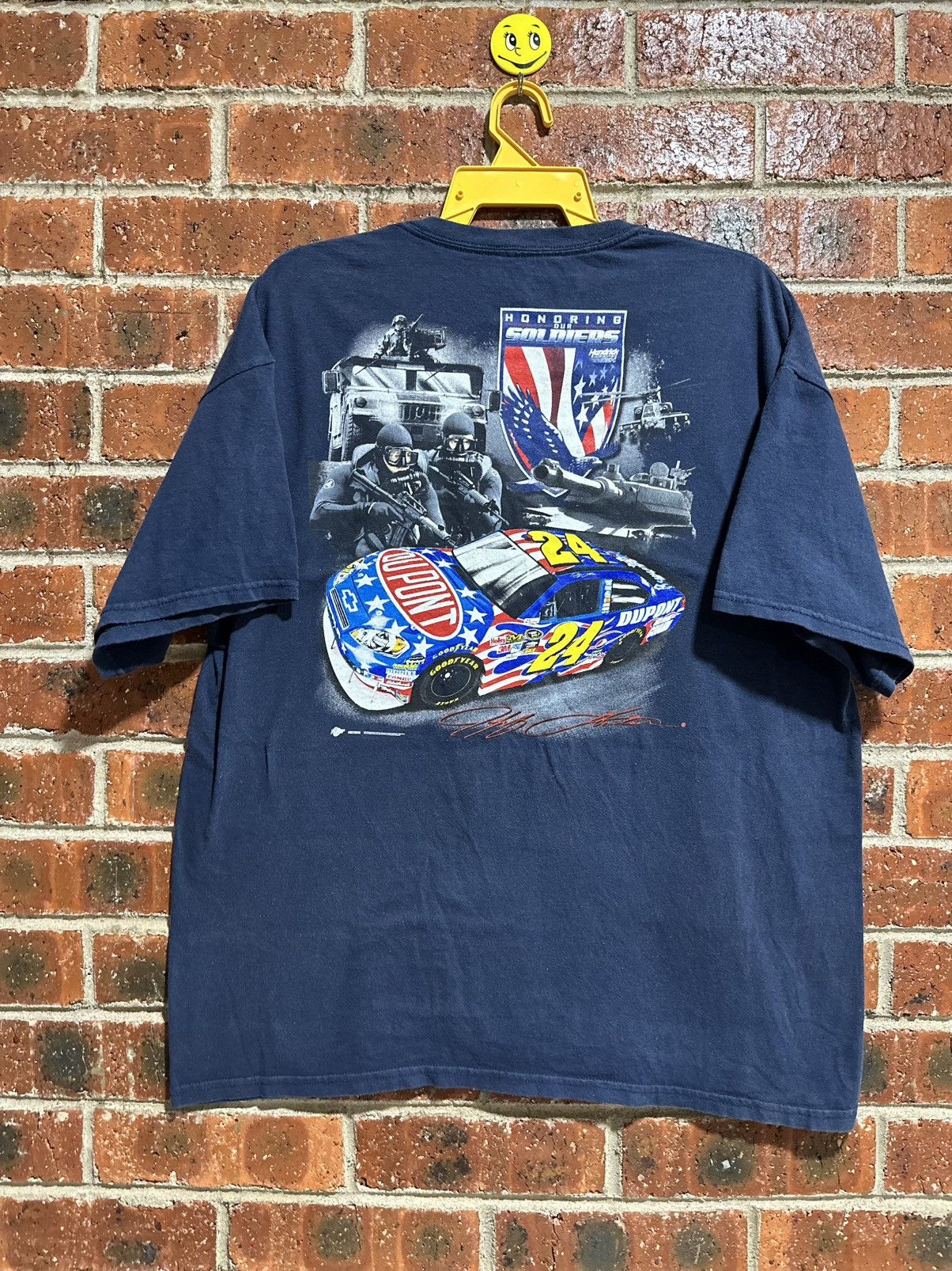 NASCAR × Vintage Nascar Jeff Gordon Honoring Our Soldiers Shirt Size US XL / EU 56 / 4 - 1 Thumbnail