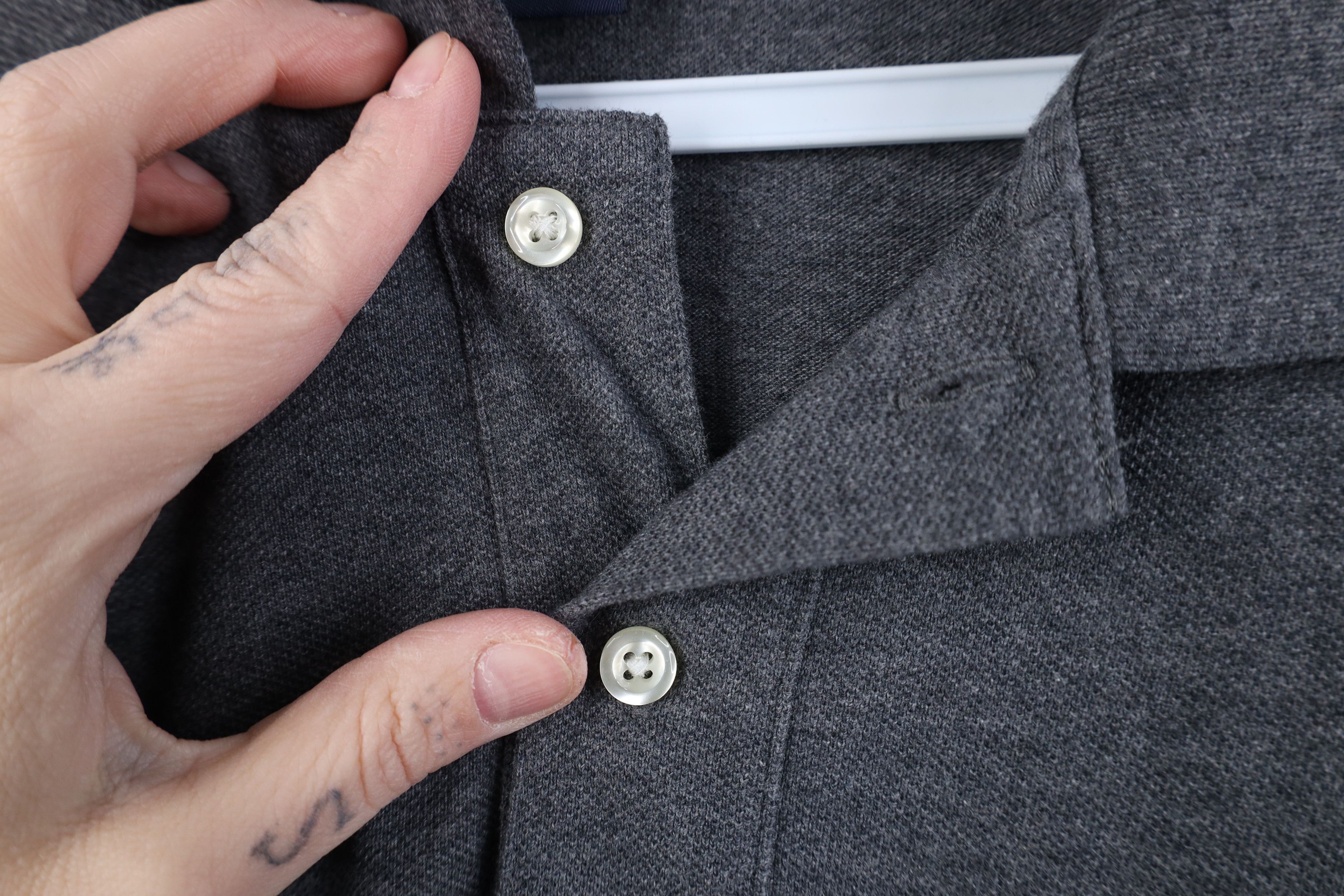 Lands' End Vintage 90s Lands End Long Sleeve Rugby Polo Gray Cotton Size US M / EU 48-50 / 2 - 4 Thumbnail