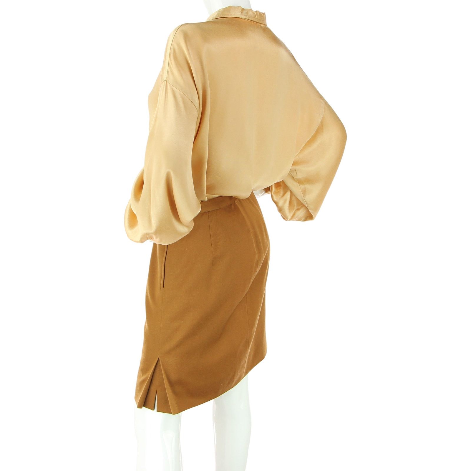 Cacharel Cacharel Retro Mod Brown Wool Skirt 27 Size 27" / US 4 / IT 40 - 2 Thumbnail