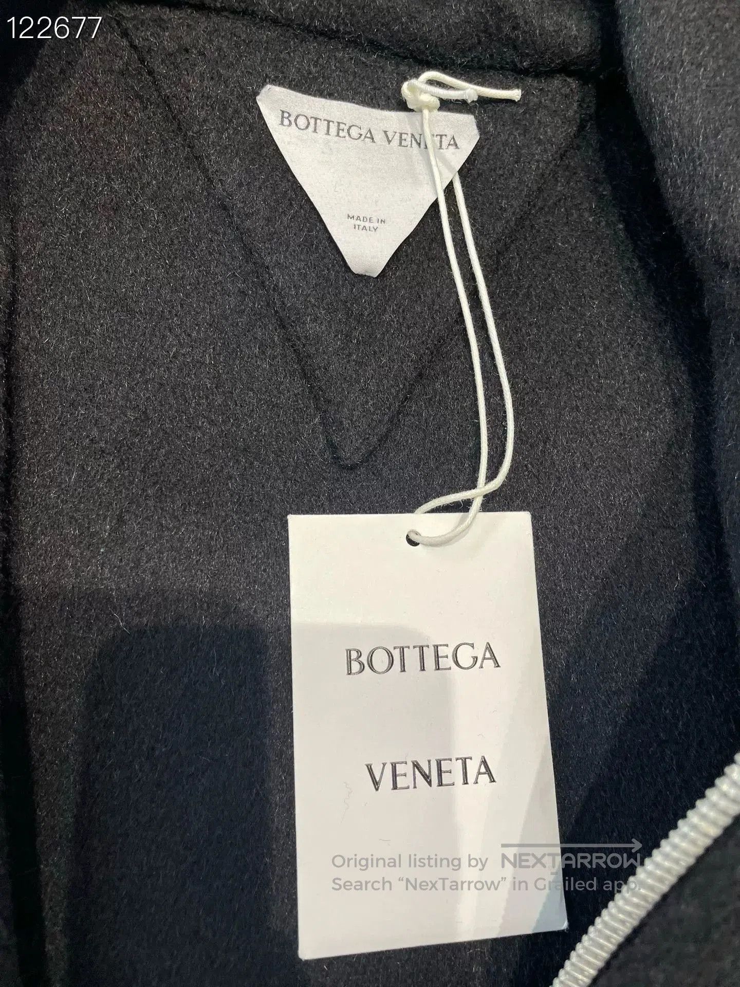 Bottega Veneta Bv 040073H66 Black Woolen Zip Coat. Size US S / EU 44-46 / 1 - 4 Thumbnail