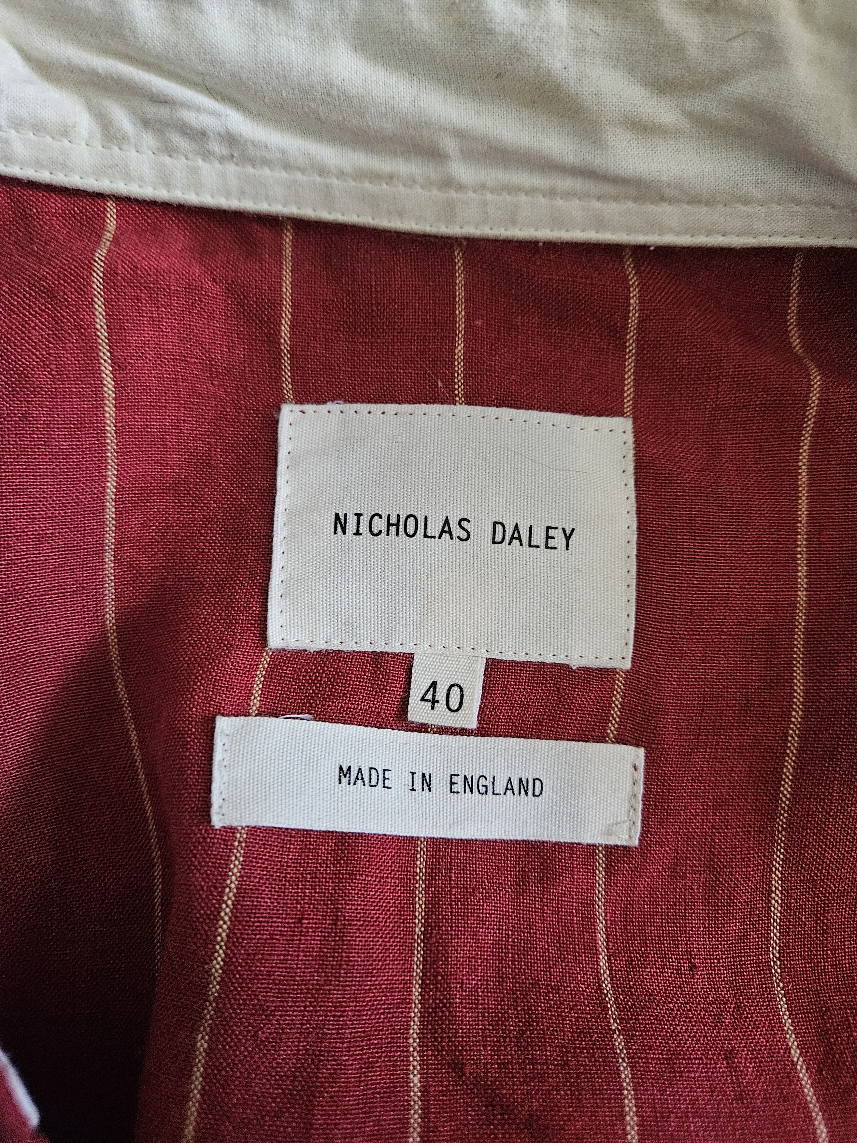 Nicholas Daley Striped red overshirt/ jacket Size US M / EU 48-50 / 2 - 4 Thumbnail