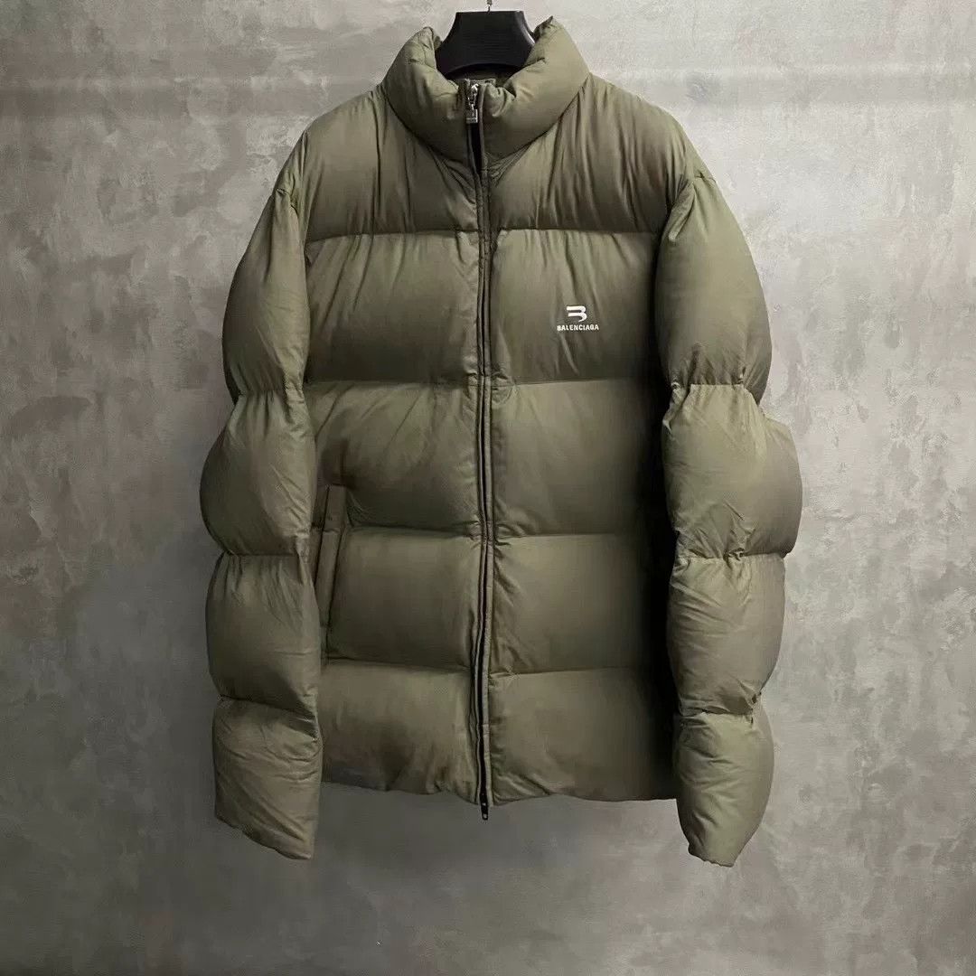 Balenciaga Balenciaga 23 Brown Double Logo Down Jacket Size US XS / EU 42 / 0 - 1 Thumbnail