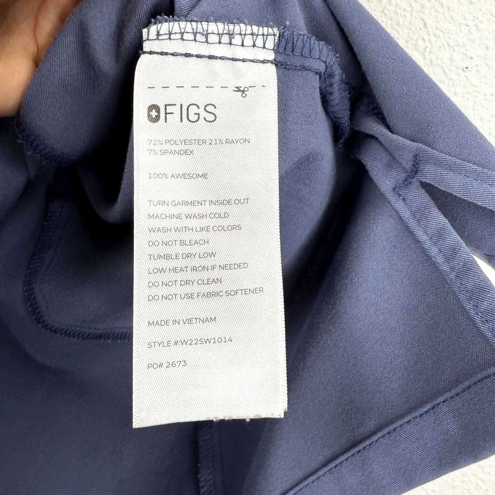Vintage FIGS Scrub Top Catarina One Pocket Size S Blue Women Size S / US 4 / IT 40 - 7 Thumbnail