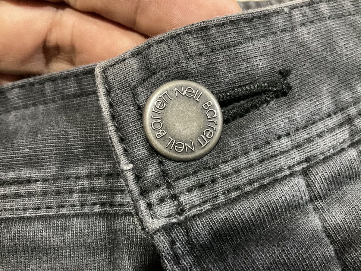 If Six Was Nine × Japanese Brand × Neil Barrett 🔥Archived Neil Barret Black Waxed Denim Zipper Size US 34 / EU 50 - 13 Thumbnail