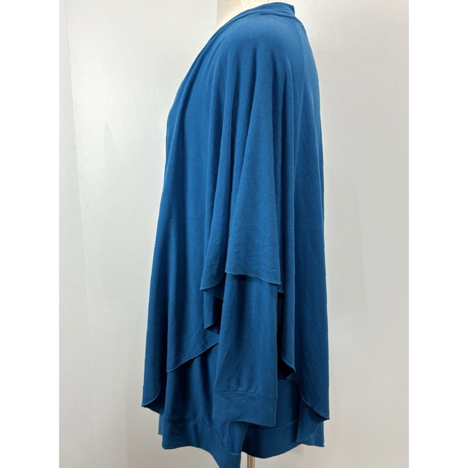 Soft Surroundings Soft Surroundings Madeline Tunic Asymmetric Knit Top Sweater Sz 1X Plus Blue Size XL / US 12-14 / IT 48-50 - 2 Thumbnail