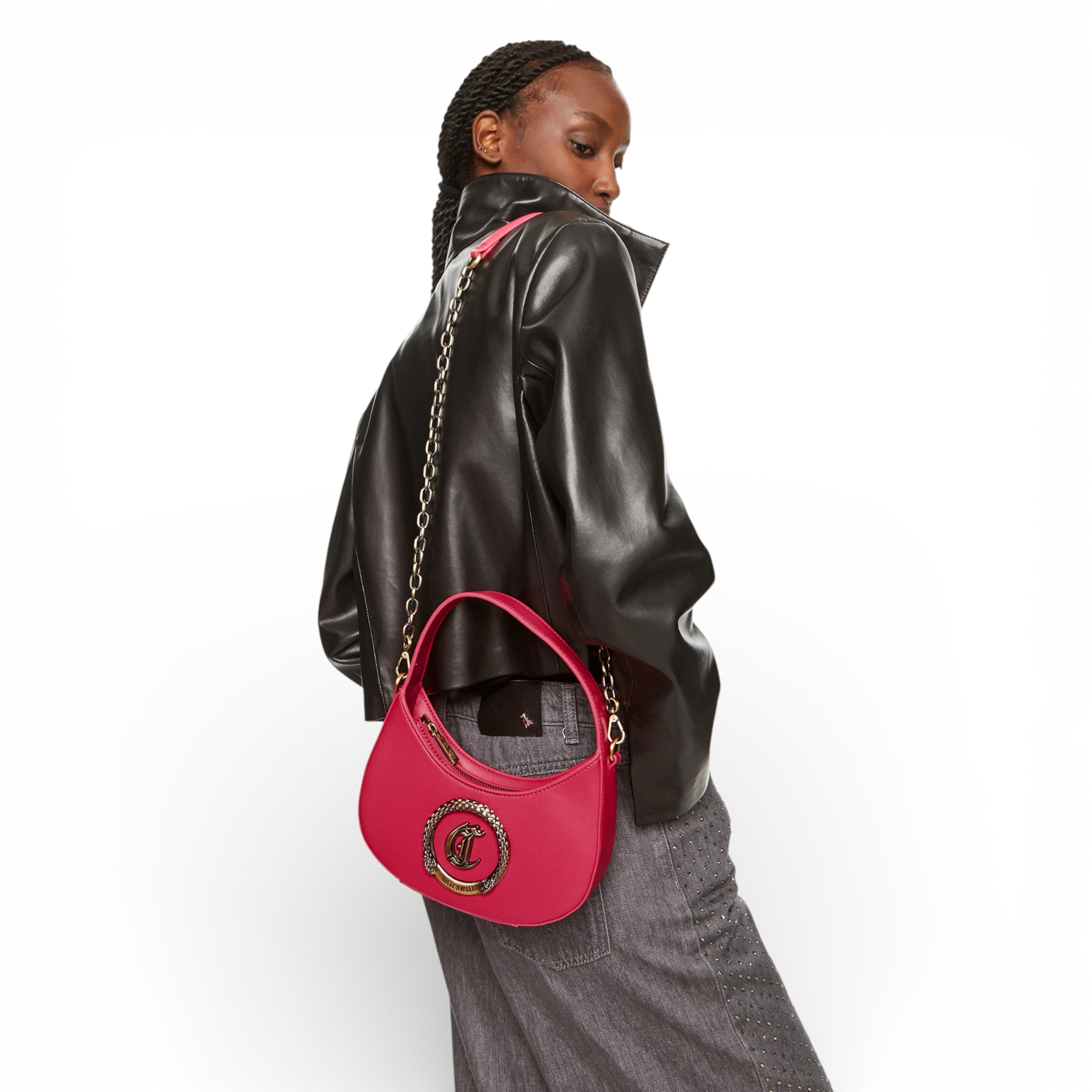 Just Cavalli JUST Cavalli Pink Shoulder bag Hand bag Size ONE SIZE - 6 Thumbnail