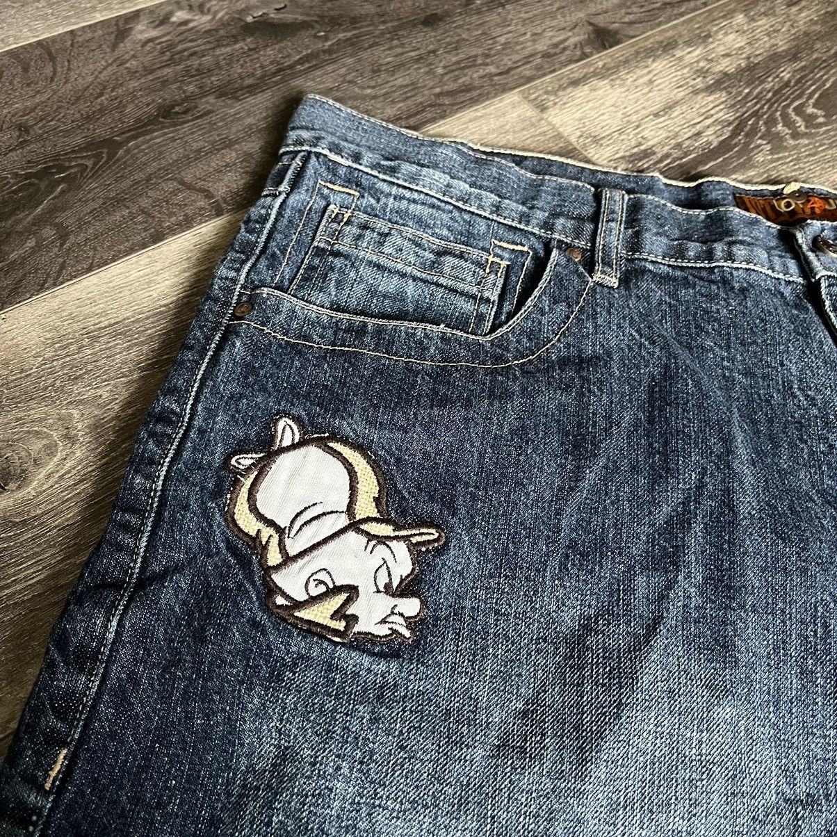 Vintage Vintage Y2K Lot 29 Elmer Fudd Looney Tunes Logo Jean Shorts Size US 38 / EU 54 - 3 Thumbnail