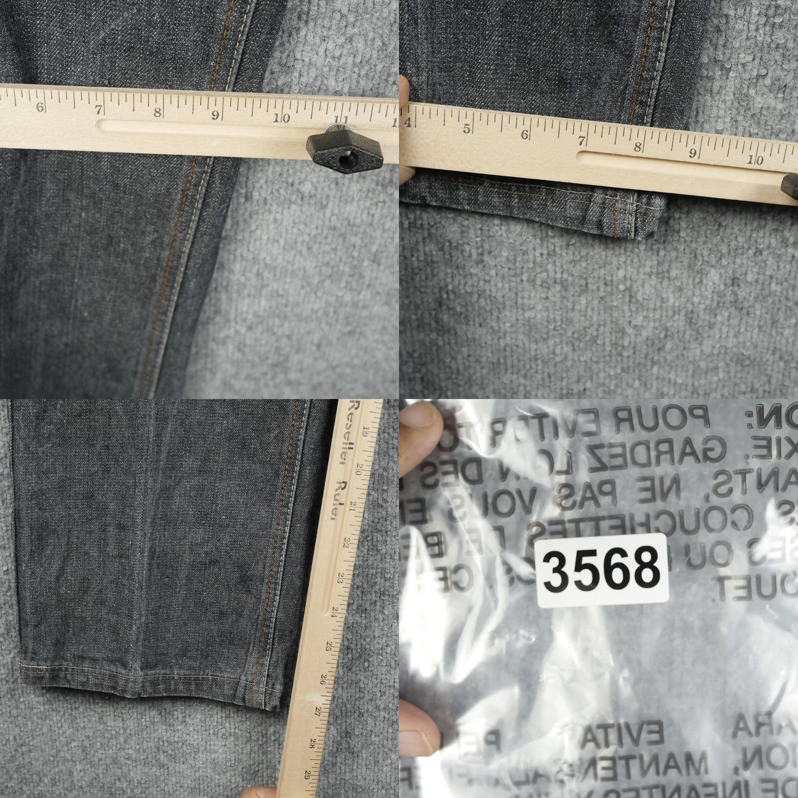 Phat Farm Phat Farm Jeans Mens 38x34 Gray Denim Straight Embroidered Baggy Skater Hip Hop Size US 38 / EU 54 - 10 Thumbnail