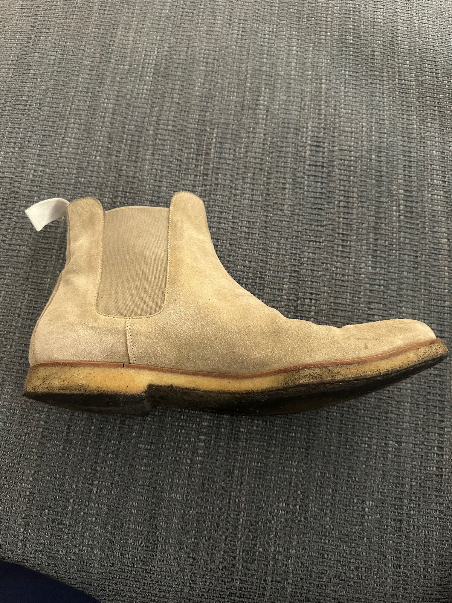 Common Projects Common Projects Suede Chelsea Boot 'Tan' Size US 12 / EU 45 - 7 Thumbnail