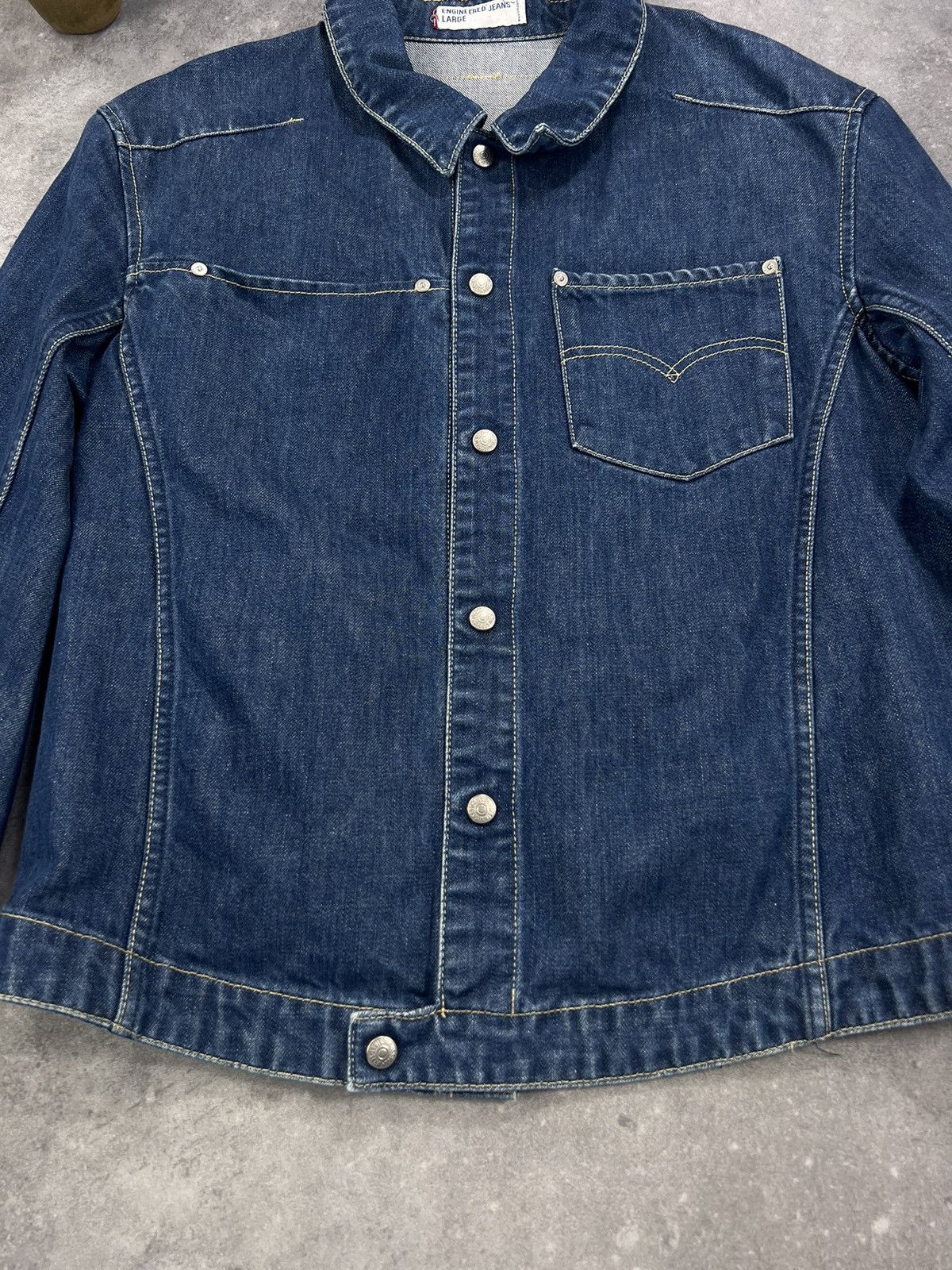 Levi's × Vintage Vintage 2001 Levi’s Denim Track Jacket Detroit Jeans Retro Size US M / EU 48-50 / 2 - 4 Thumbnail
