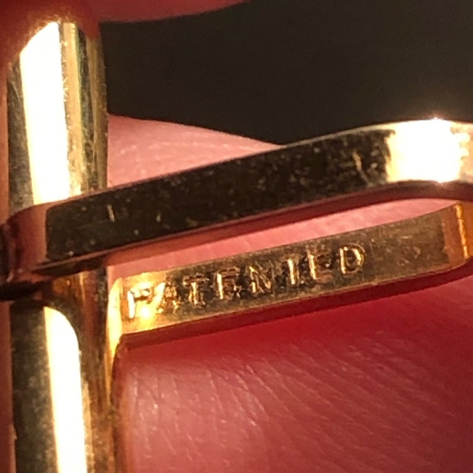 Other Antique Krementz engraved gold oval amber accent cuff links Size ONE SIZE - 9 Thumbnail