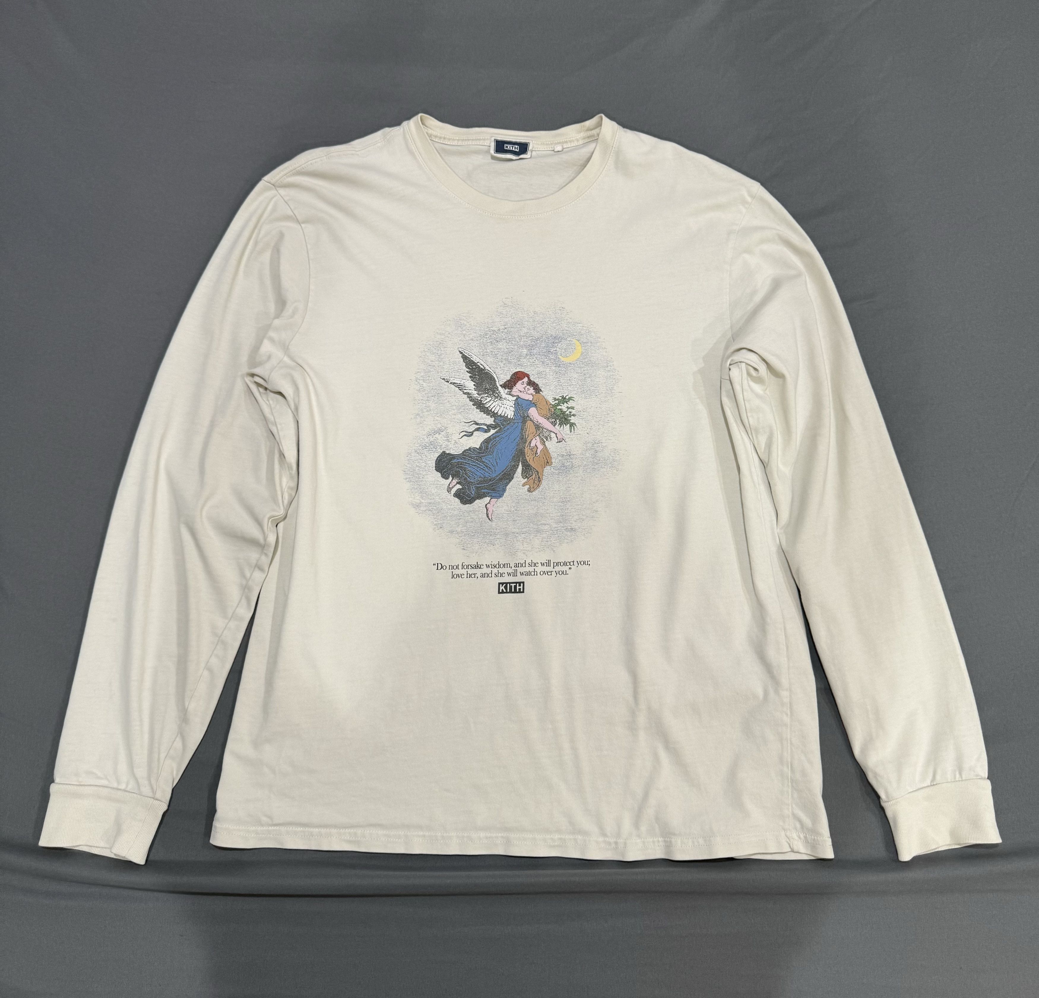 Kith Kith Long-Sleeve Print Tee in Beige Size US S / EU 44-46 / 1 - 1 Thumbnail