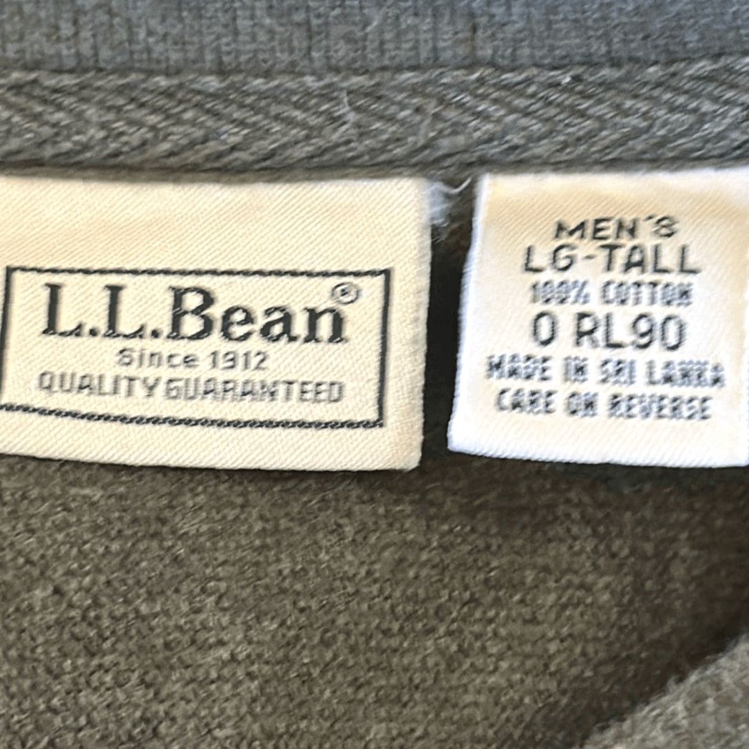 Vintage VINTAGE LL Bean Item 0 RL90 Green Vneck Cotton Pullover Shirt LT Large Tall L Men Long Sleeve Shirt Green V-Neck MENS Size US L / EU 52-54 / 3 - 5 Thumbnail