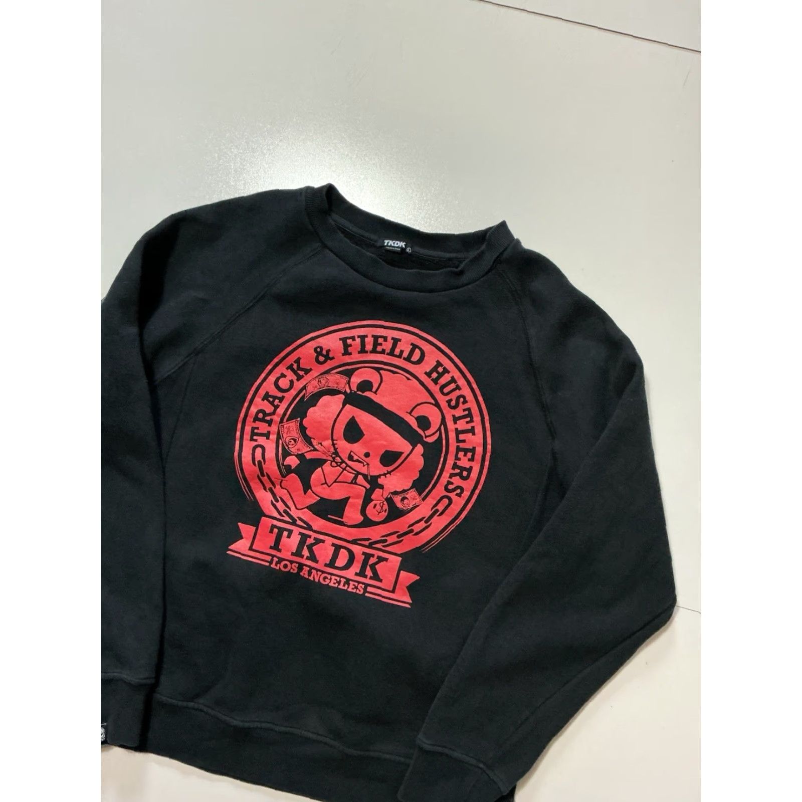 tokidoki VINTAGE TKDK Track & Field Hustlers Los Angeles Crewneck Pullover Sweatshirt LG Black Men Shirt Size US L / EU 52-54 / 3 - 3 Thumbnail