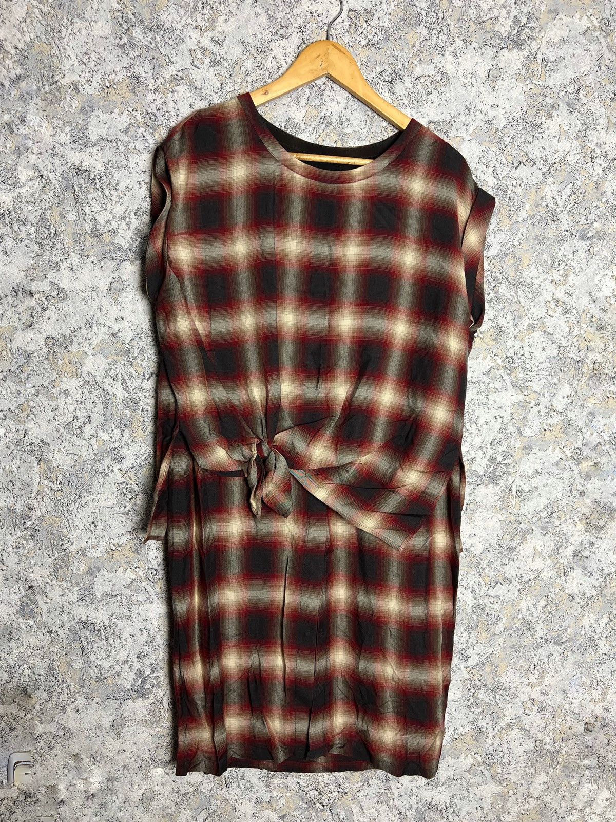 Allsaints × Designer AllSaints Dress Jersey Asymmetric Gathered Casual Viscose Size M / US 6-8 / IT 42-44 - 1 Thumbnail