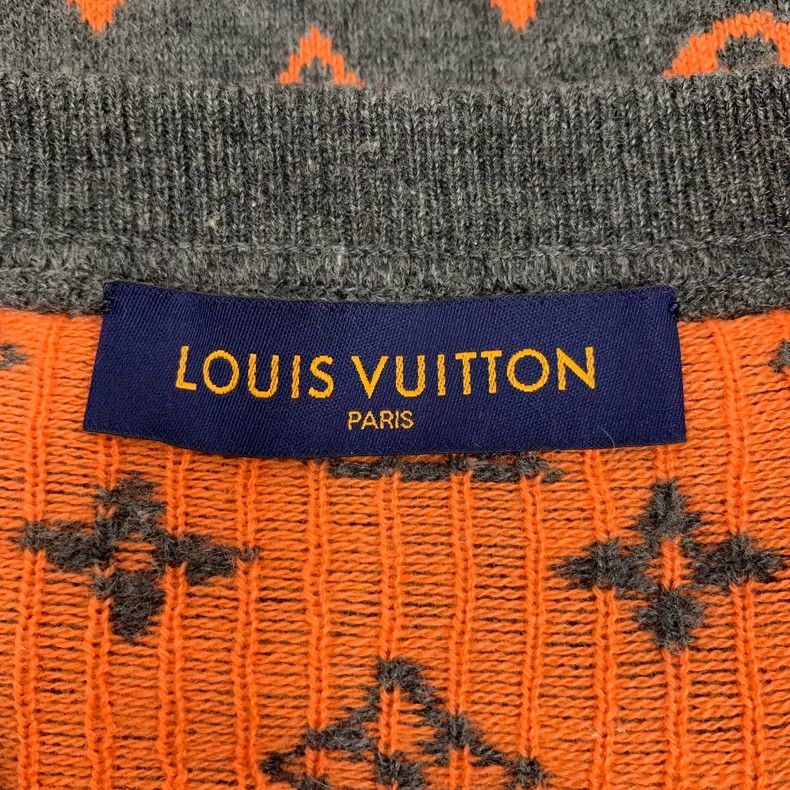Louis Vuitton Louis Vuitton Dark grey cashmere crewneck long-sleeve swea Size US XXL / EU 58 / 5 - 5 Thumbnail