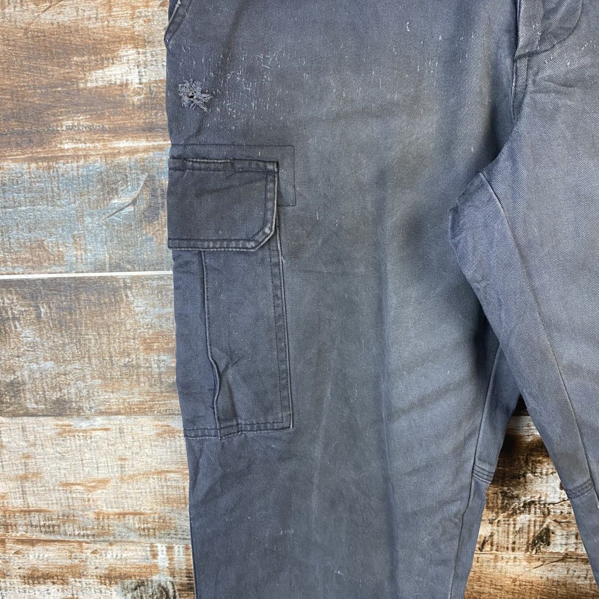 Japanese Brand DL Burtle Dark Blue Cargo Multipocket Pants #C924 Size US 31 - 9 Thumbnail