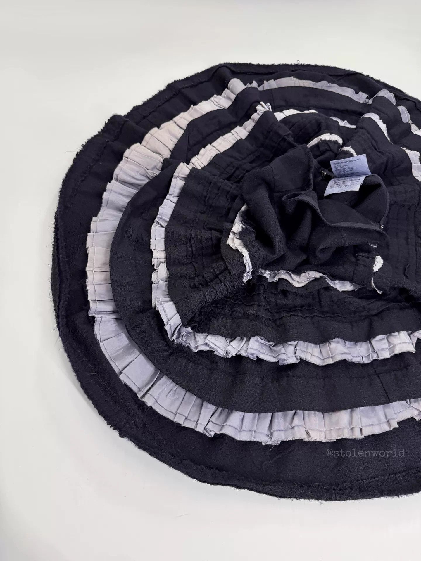 Comme des Garcons COMME DES GARÇONS Wool Pleated Ruffle Cake Skirt M Size 27" / US 4 / IT 40 - 6 Thumbnail