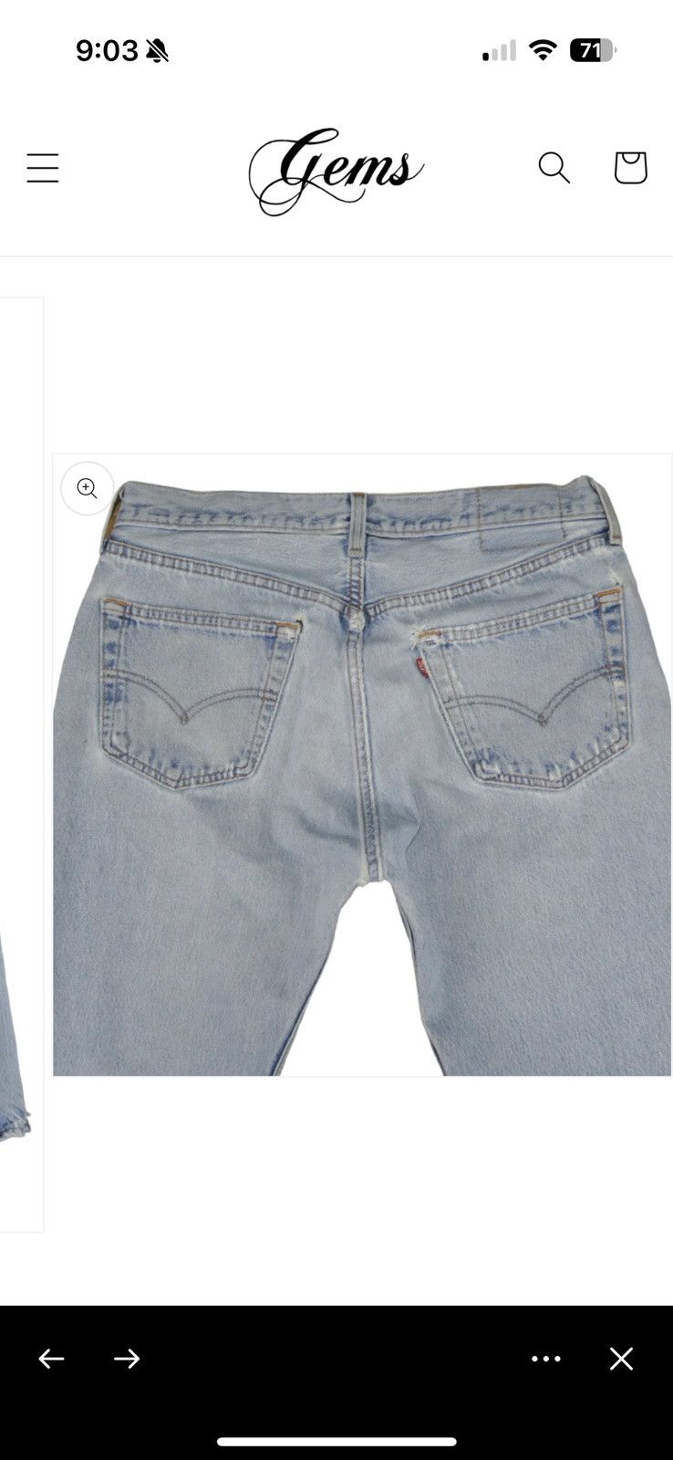 Designer × Levi's Vintage Clothing Levi’s 501 Vintage Denim Size US 32 / EU 48 - 3 Thumbnail