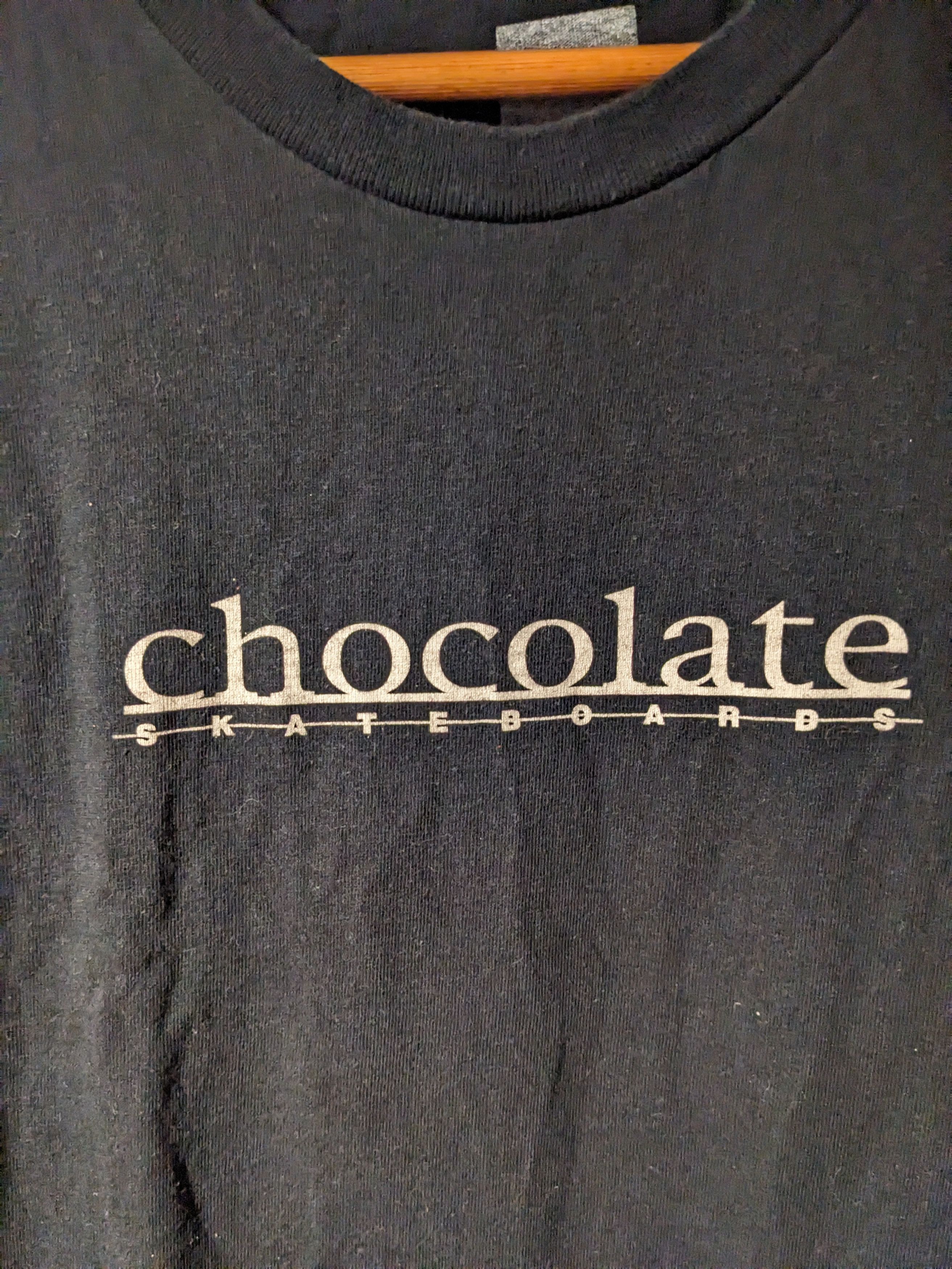 Chocolate Vintage Y2K Chocolate Skateboard Logo Black X-Large T-Shirt Size US XL / EU 56 / 4 - 2 Thumbnail