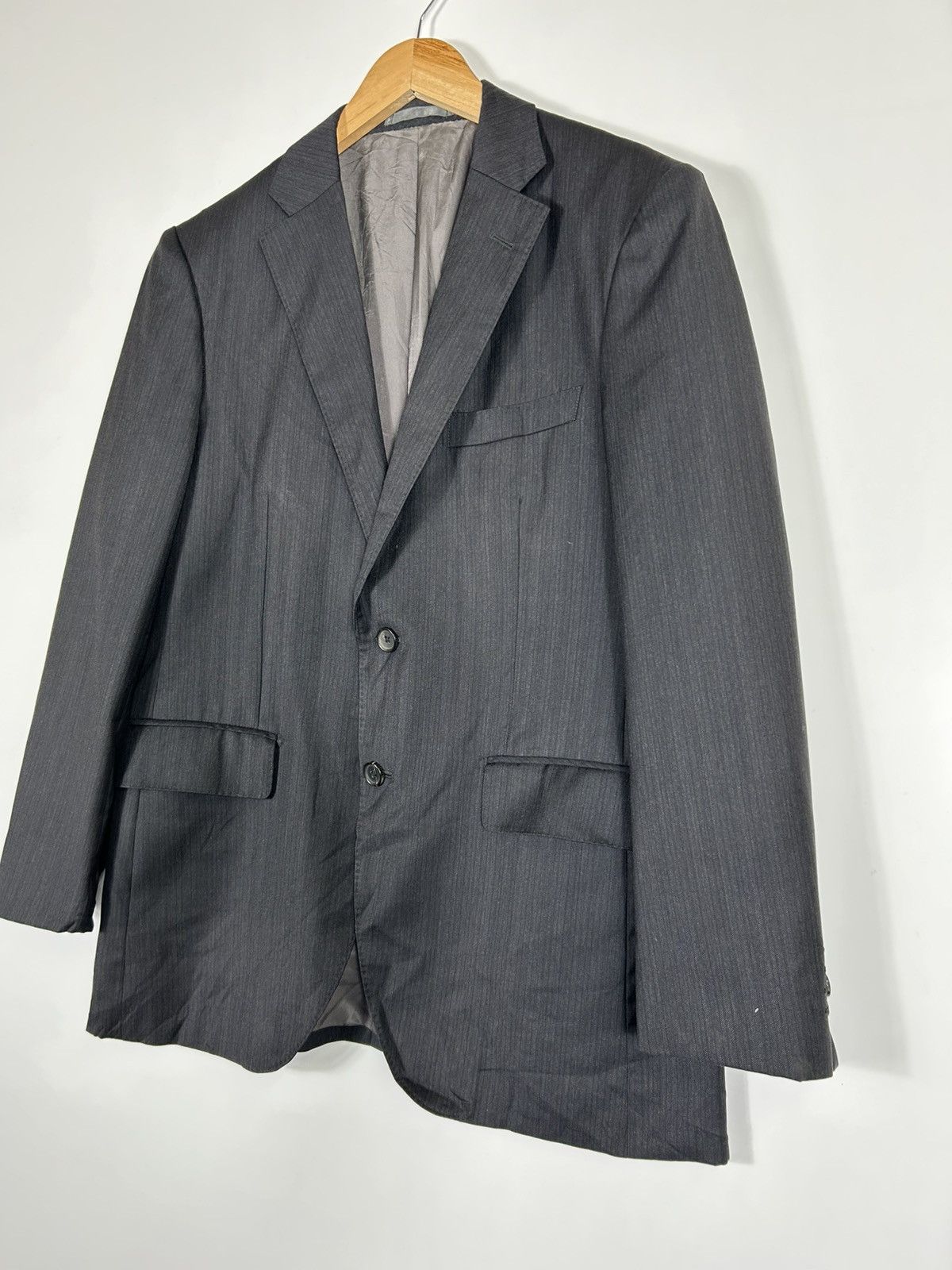 Designer × Japanese Brand 🔥Inteante Fintes Single Breast Coat Size 40S - 3 Thumbnail
