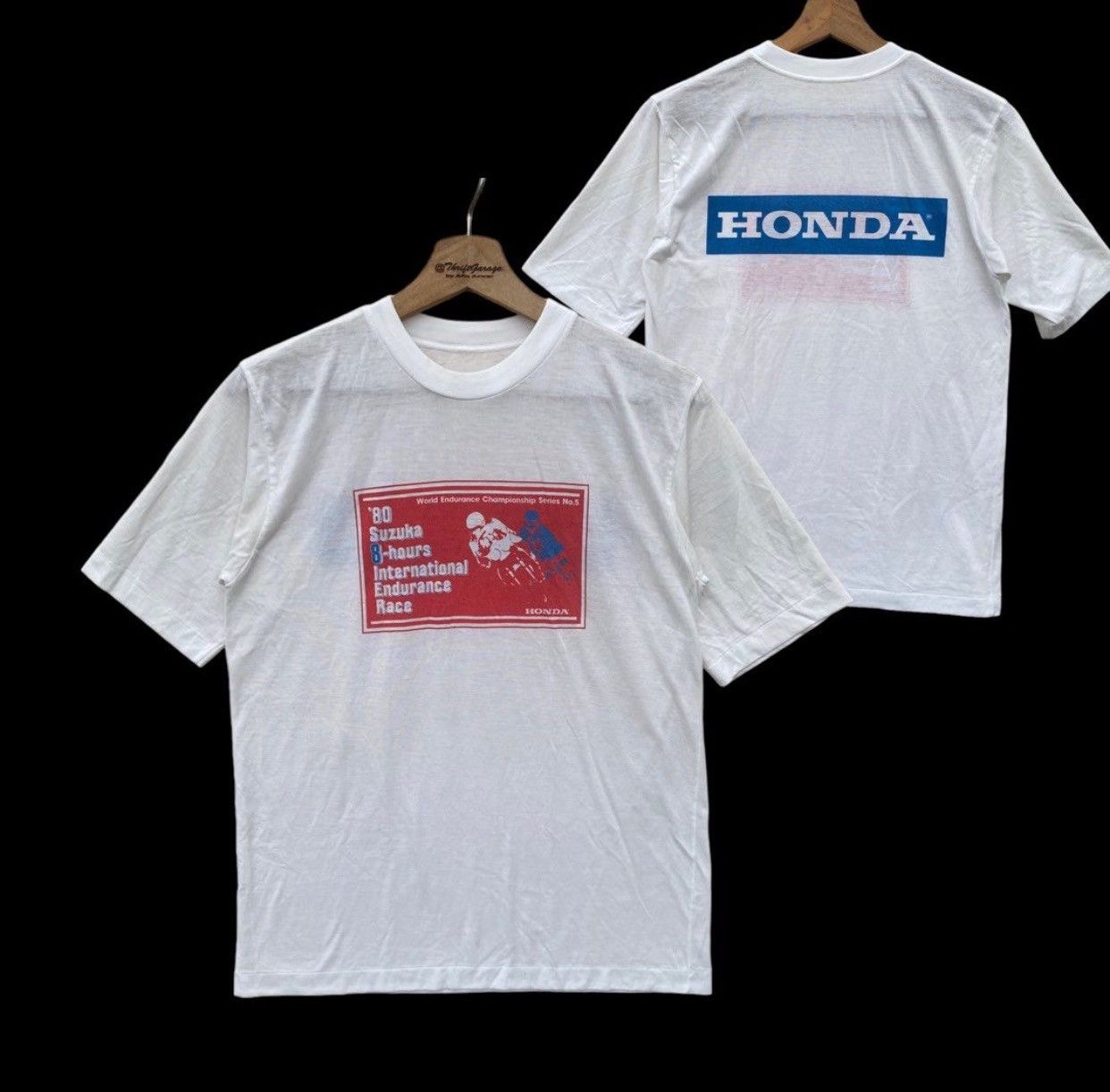 Honda × Vintage Rare Vintage 80s HONDA Suzuka 8-Hours World Championship Size US M / EU 48-50 / 2 - 1 Thumbnail