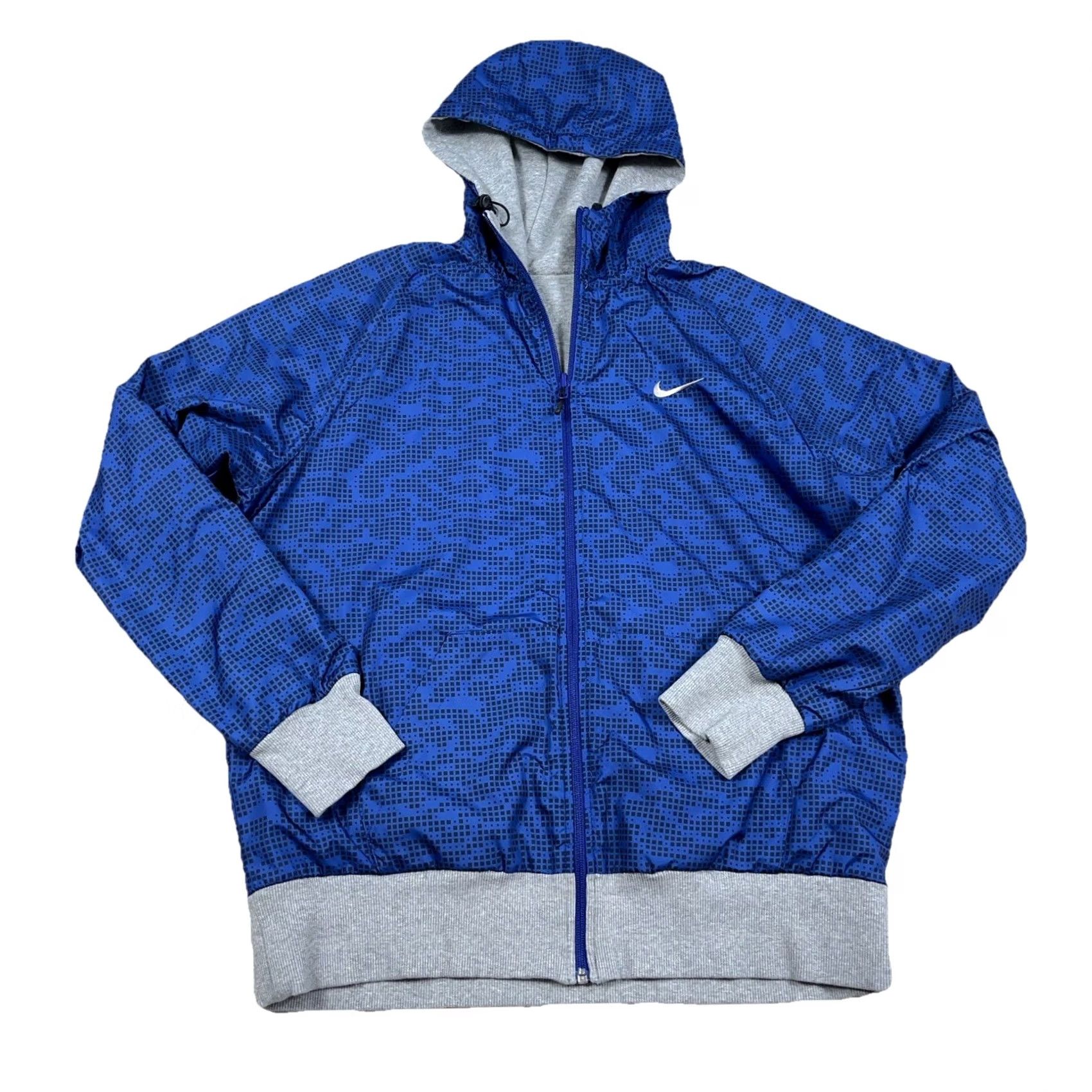 Nike Nike Jacket Geometric Reversible Full Zip Men XL Blue Gray windbreaker Size US XL / EU 56 / 4 - 2 Thumbnail