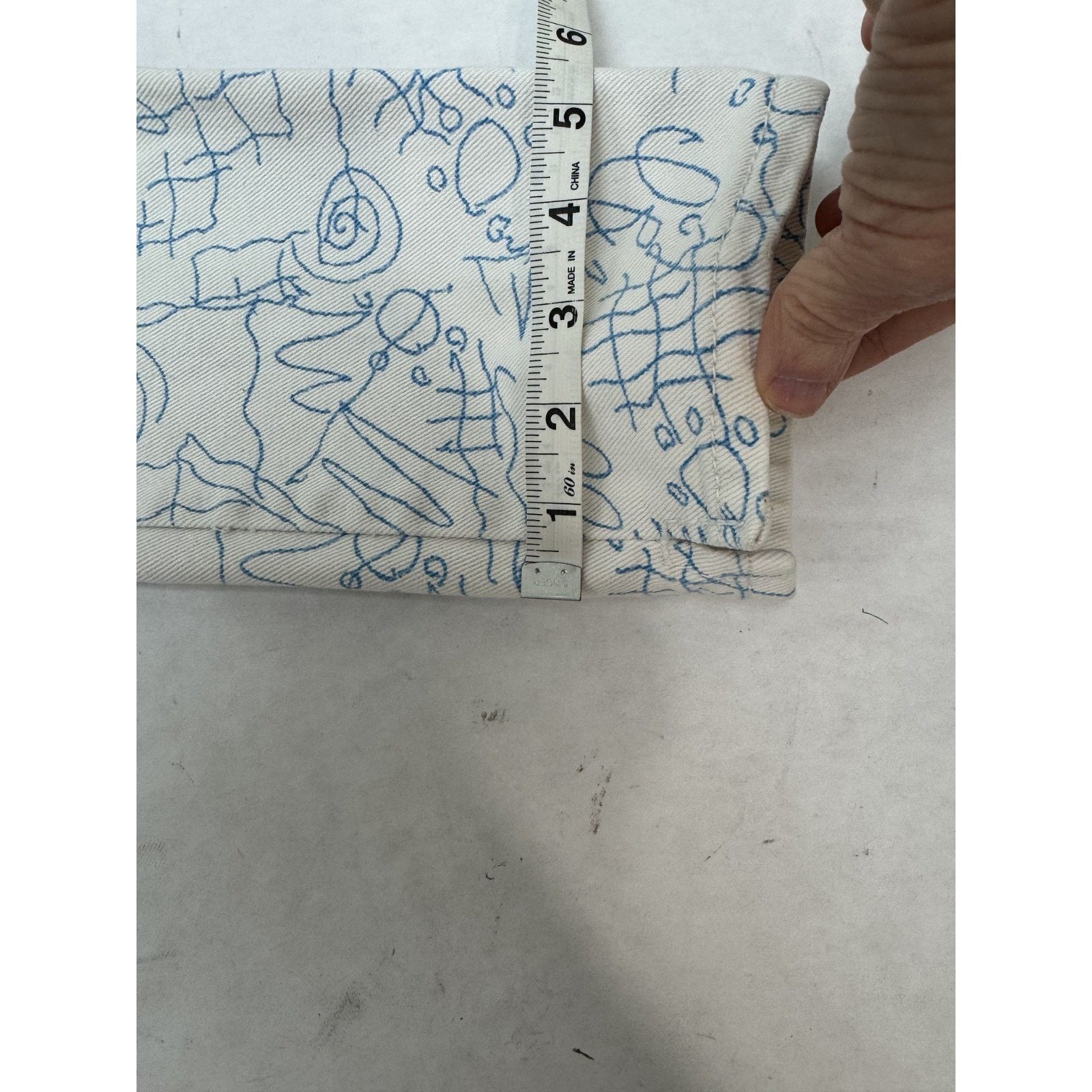 UNIONBAY Vintage Union Bay 80s 90s Jeans Squiggle Doodle Hong Kong 7 Size 26" / US 2 / IT 38 - 6 Thumbnail