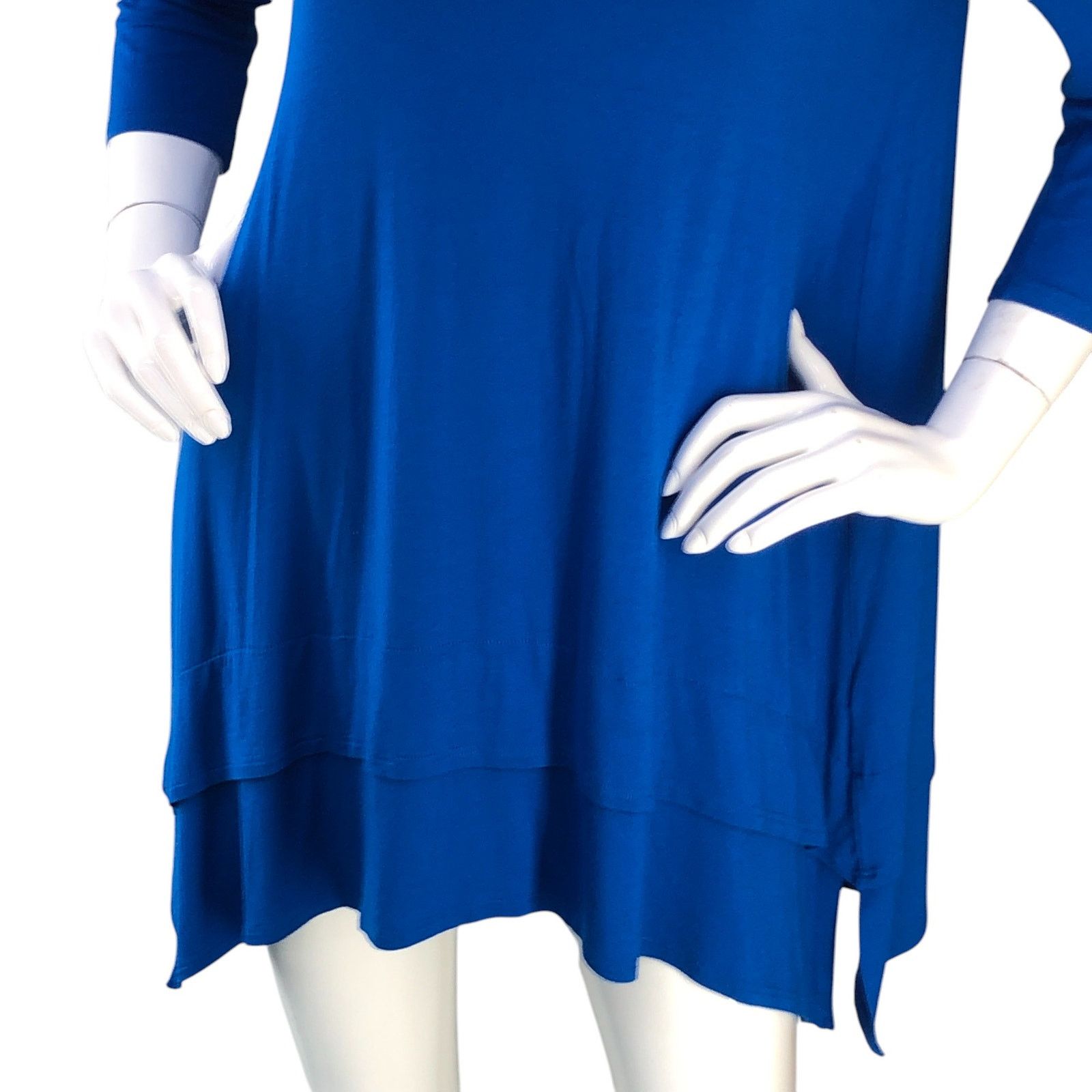 Eileen Fisher Eileen Fisher Size S Top Tunic Layered 3/4 Sleeve Stretch Size S / US 4 / IT 40 - 3 Thumbnail