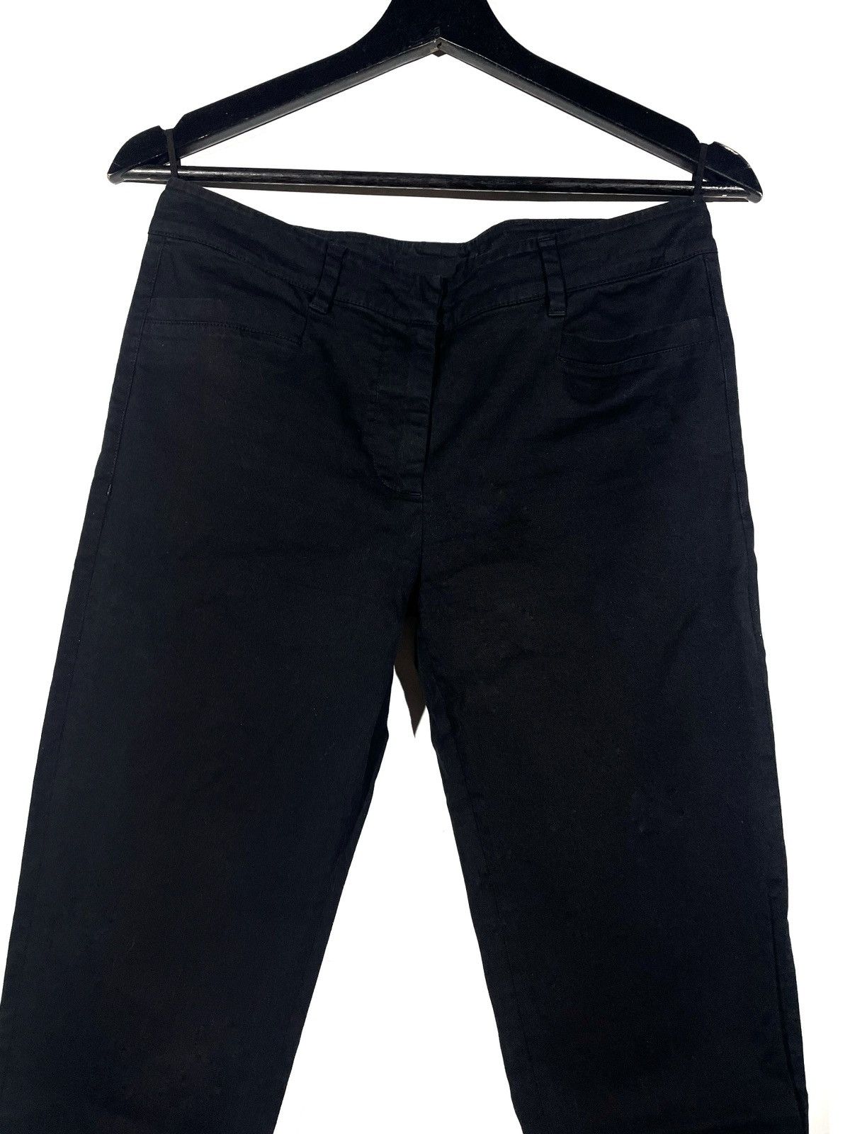 Prada Prada Black Women Straight Trousers Size 42 Zip Size 28" / US 6 / IT 42 - 2 Thumbnail