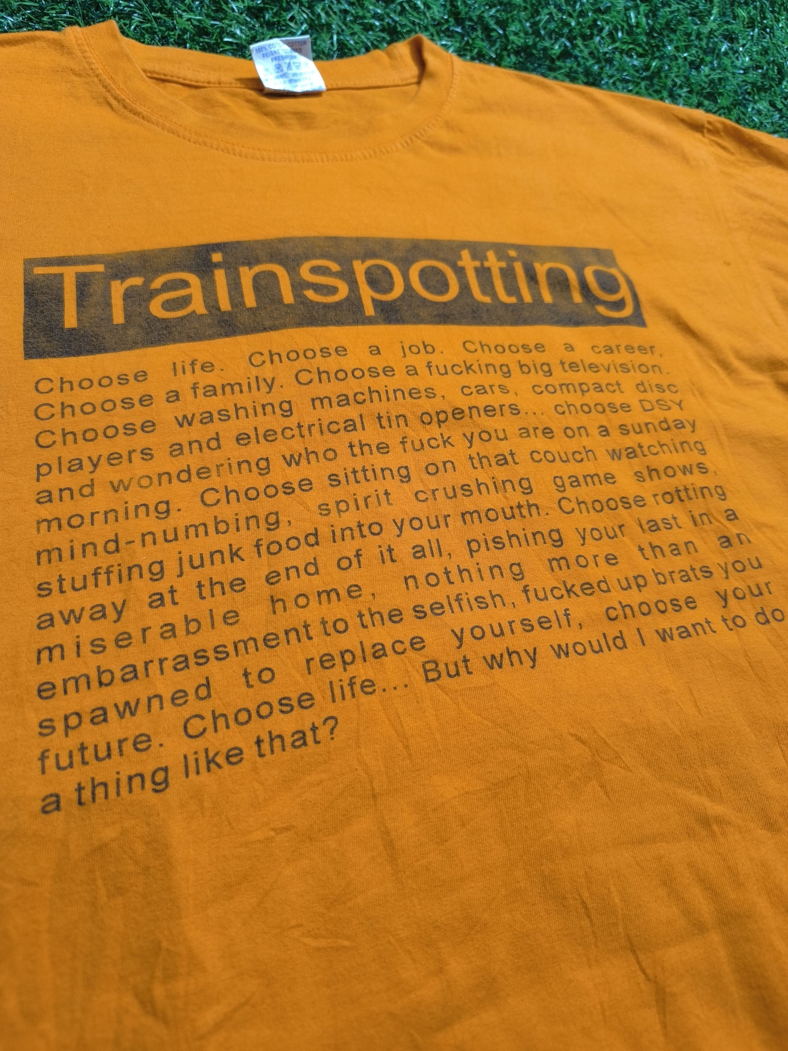 Vintage Vintage 90s Trainspotting euro promo tee Size US S / EU 44-46 / 1 - 2 Thumbnail