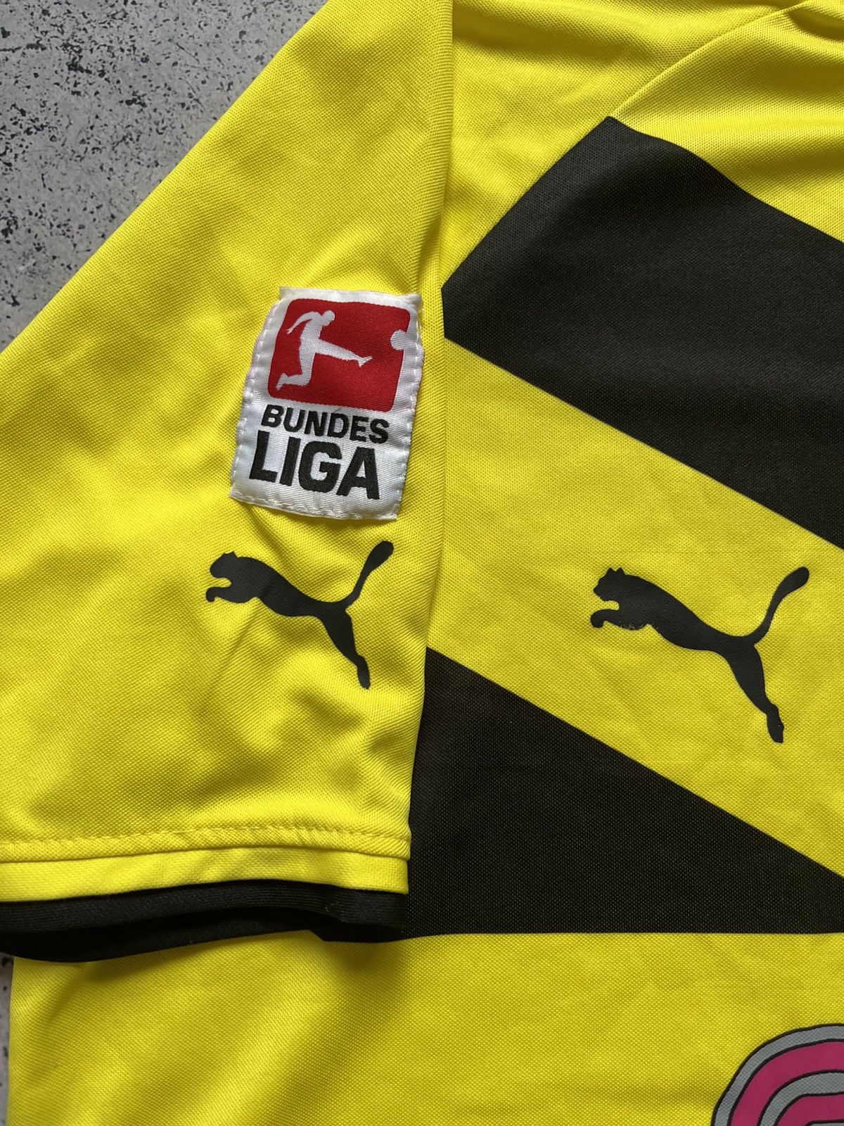 Puma × Vintage 2014 Puma Borussia Dortmund BVB Immobile Home Soccer Jersey Size US XXL / EU 58 / 5 - 6 Thumbnail