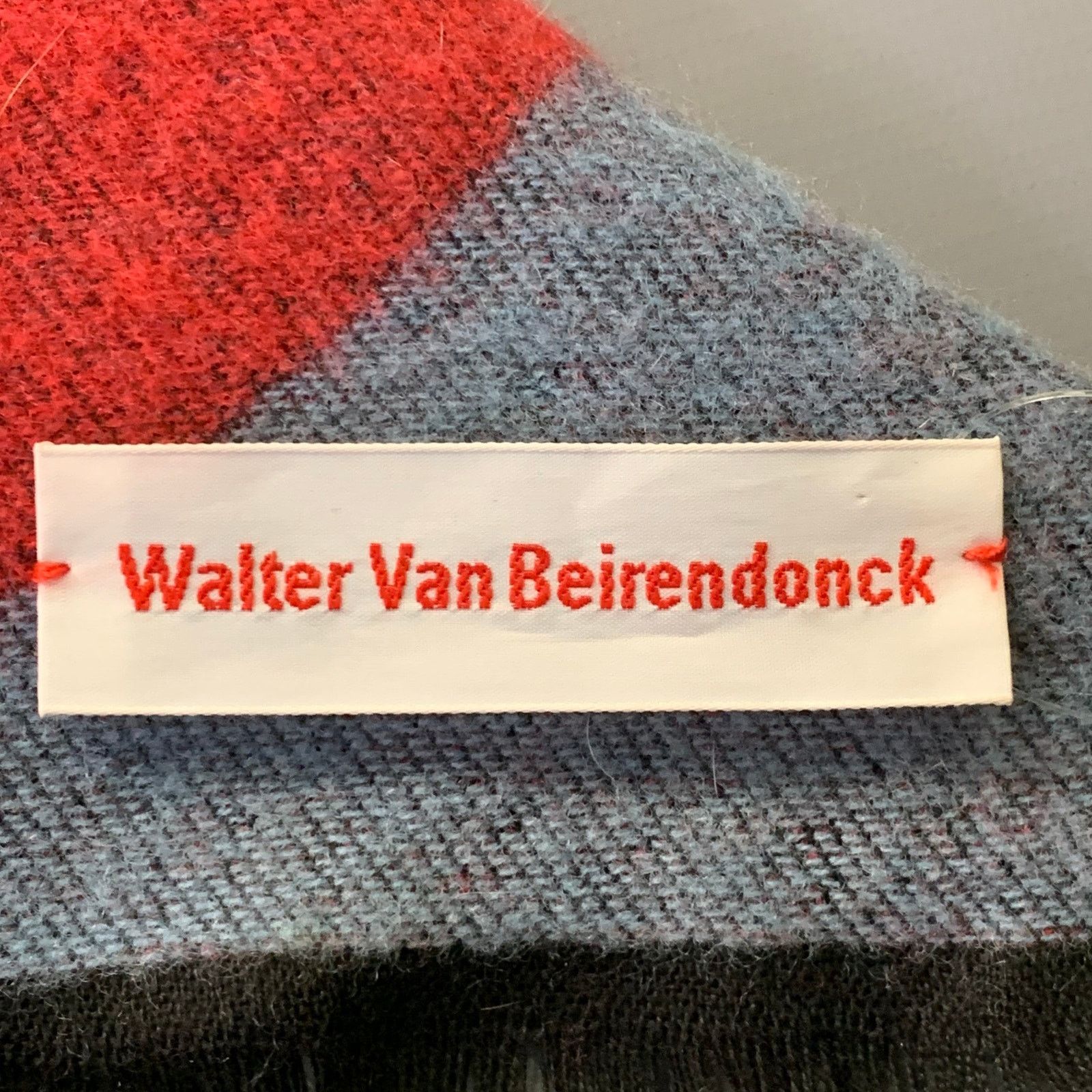 Walter Van Beirendonck WALTER VAN BEIRENDONCK AW16 Abstract Double Face Wool Scarf Size ONE SIZE - 5 Thumbnail