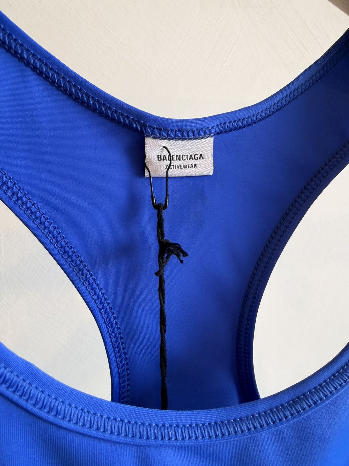 Balenciaga NWT Balenciaga Sports Bra Logo Blue Racerback Size M Size M / US 6-8 / IT 42-44 - 2 Thumbnail
