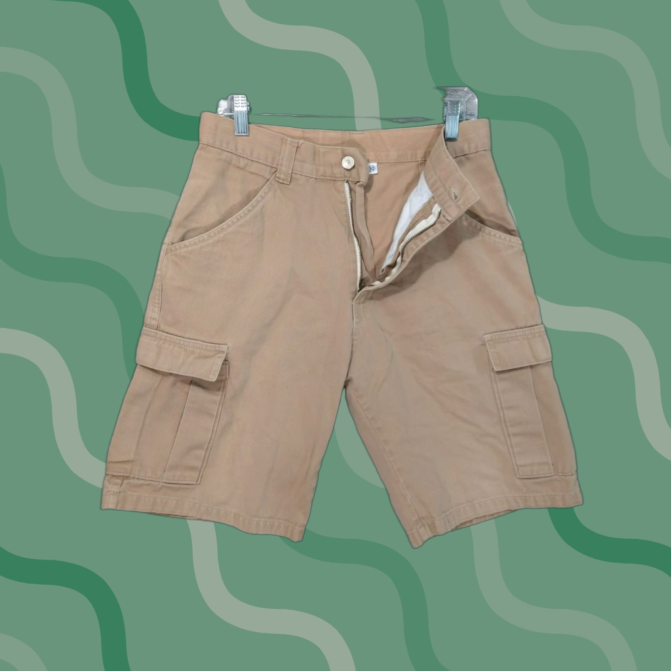 Billabong VINTAGE Billabong Cargo Shorts Mens 30 Beige Baggy Utility Surf Made in USA Size US 30 / EU 46 - 1 Thumbnail