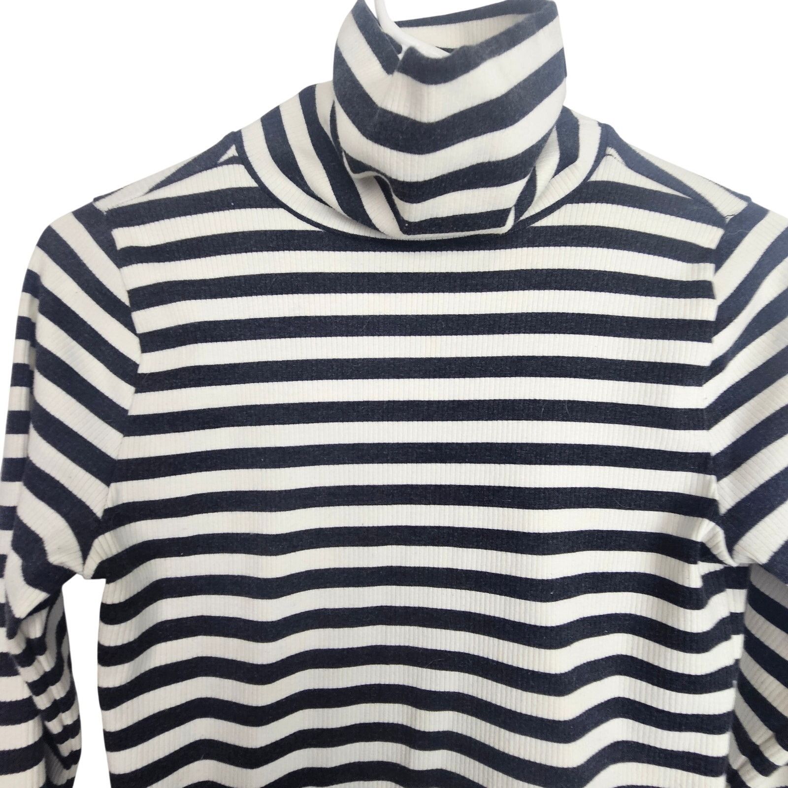 Abercrombie & Fitch Abercrombie & Fitch Striped Ribbed Turtleneck S Stretch Size S / US 4 / IT 40 - 2 Thumbnail