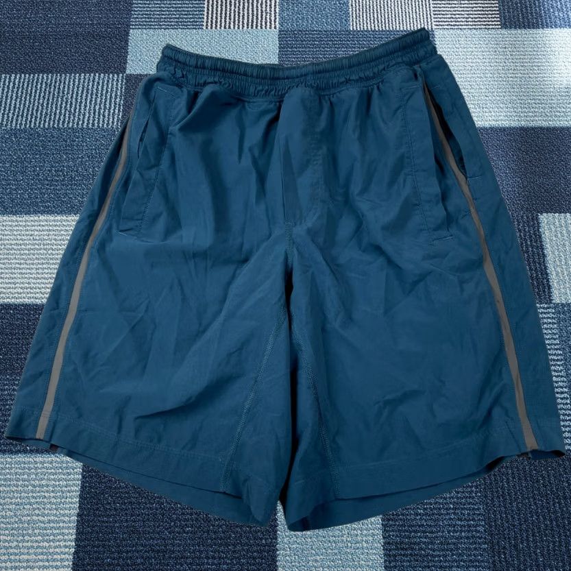 Lululemon Lululemon Shorts Mens S Pace Breaker Teal Blue Stretch Lined Athletic Gym Running Cut LinER not applicable Size US 29 - 1 Thumbnail