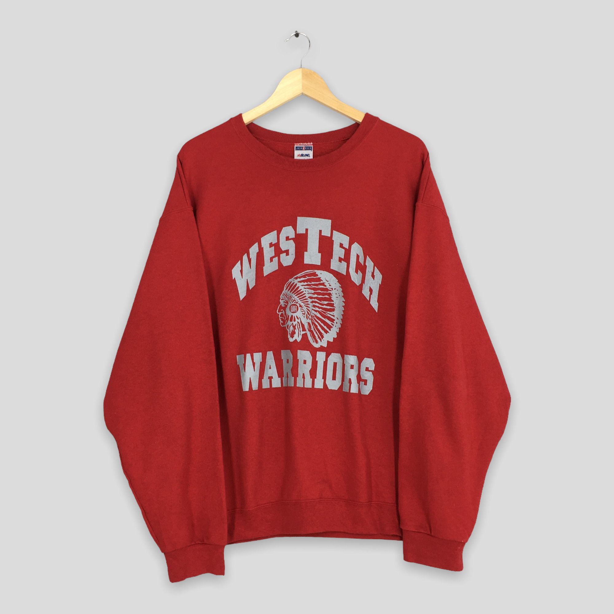 Jerzees × Vintage Vintage West Tech Warriors High School Sweatshirts XLarge Size US XL / EU 56 / 4 - 1 Thumbnail