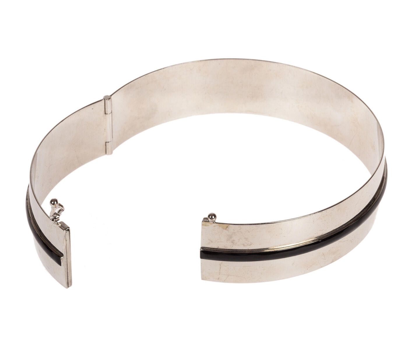 Missoni Missoni Runway Silver Tone and Black Enamel Choker Size ONE SIZE - 3 Thumbnail