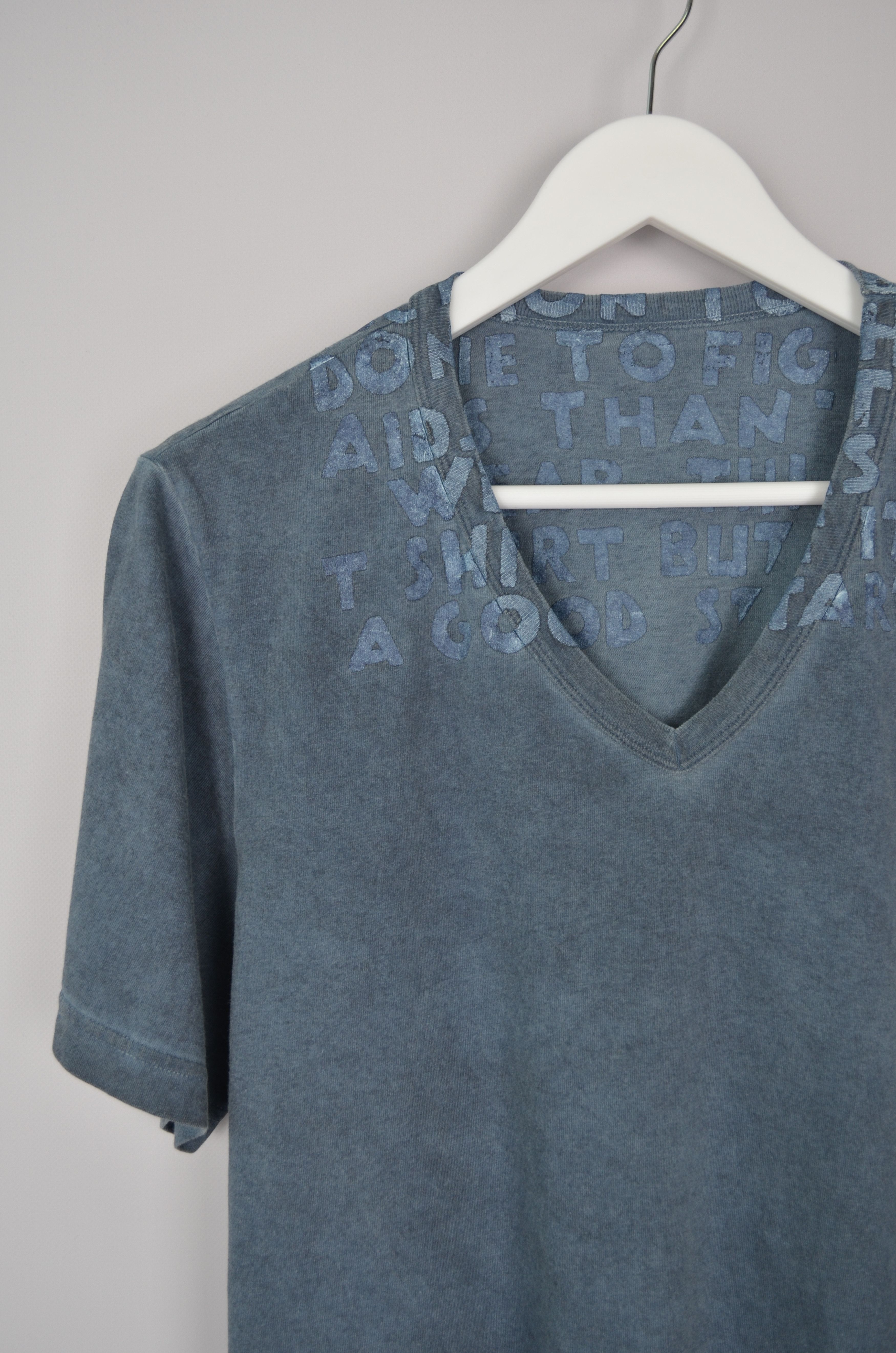 Maison Margiela Maison Martin Margiela AIDS Awareness Garment Dyed T-Shirt Size US M / EU 48-50 / 2 - 3 Thumbnail