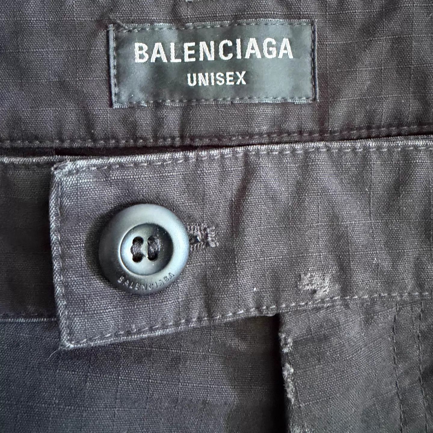 Balenciaga Balenciaga Mid-Waist Loose Straight Cargo M Black S Size US 30 / EU 46 - 3 Thumbnail