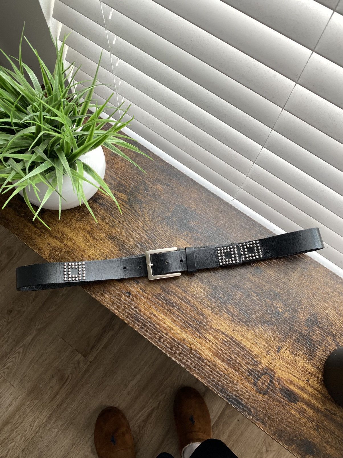 Other Y2K Black Silver Studded Belt Size ONE SIZE - 1 Thumbnail