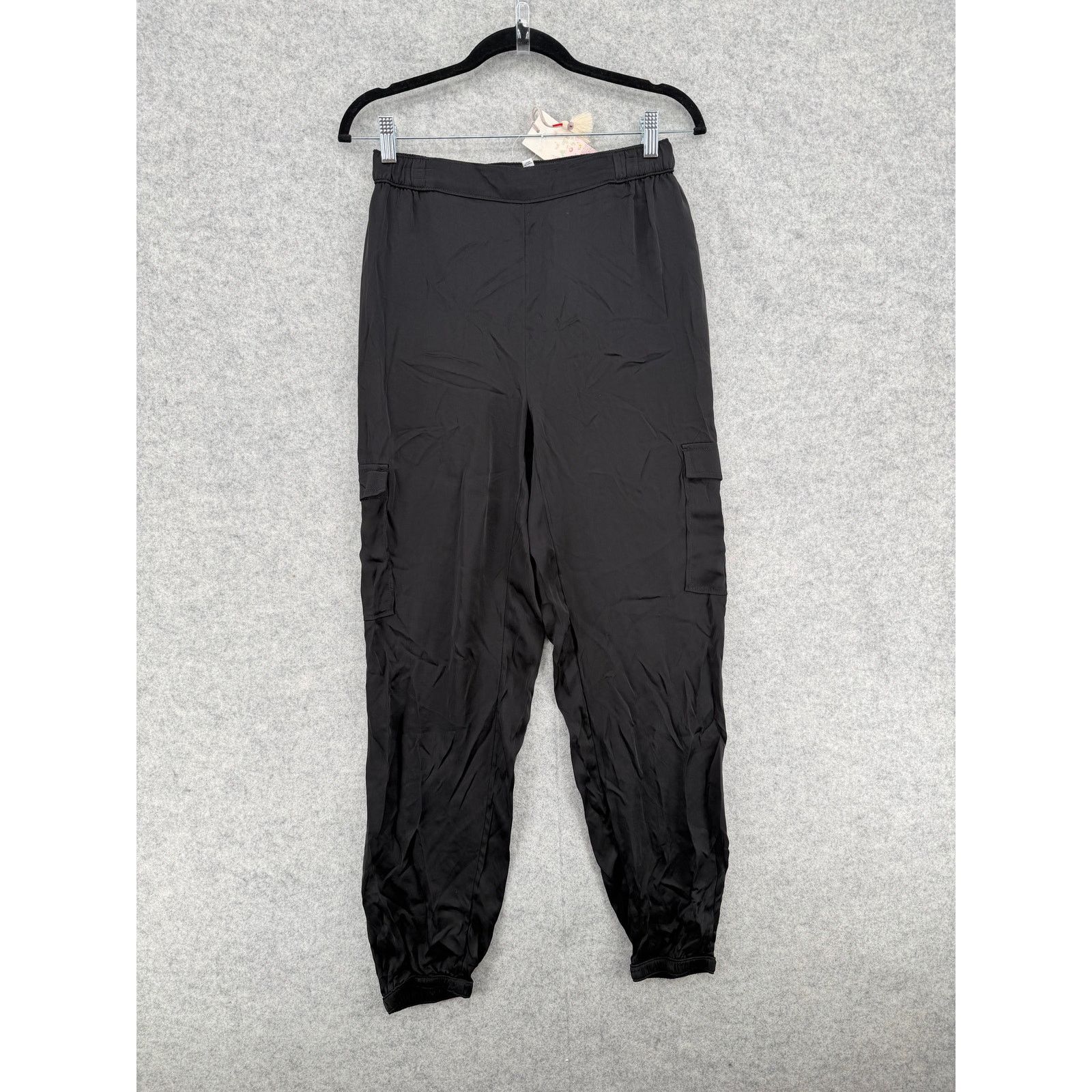Johnny Was NWT Johnny Was Khay Silky Viscose Black Jogger Pants SMALL Size 28" / US 6 / IT 42 - 1 Thumbnail