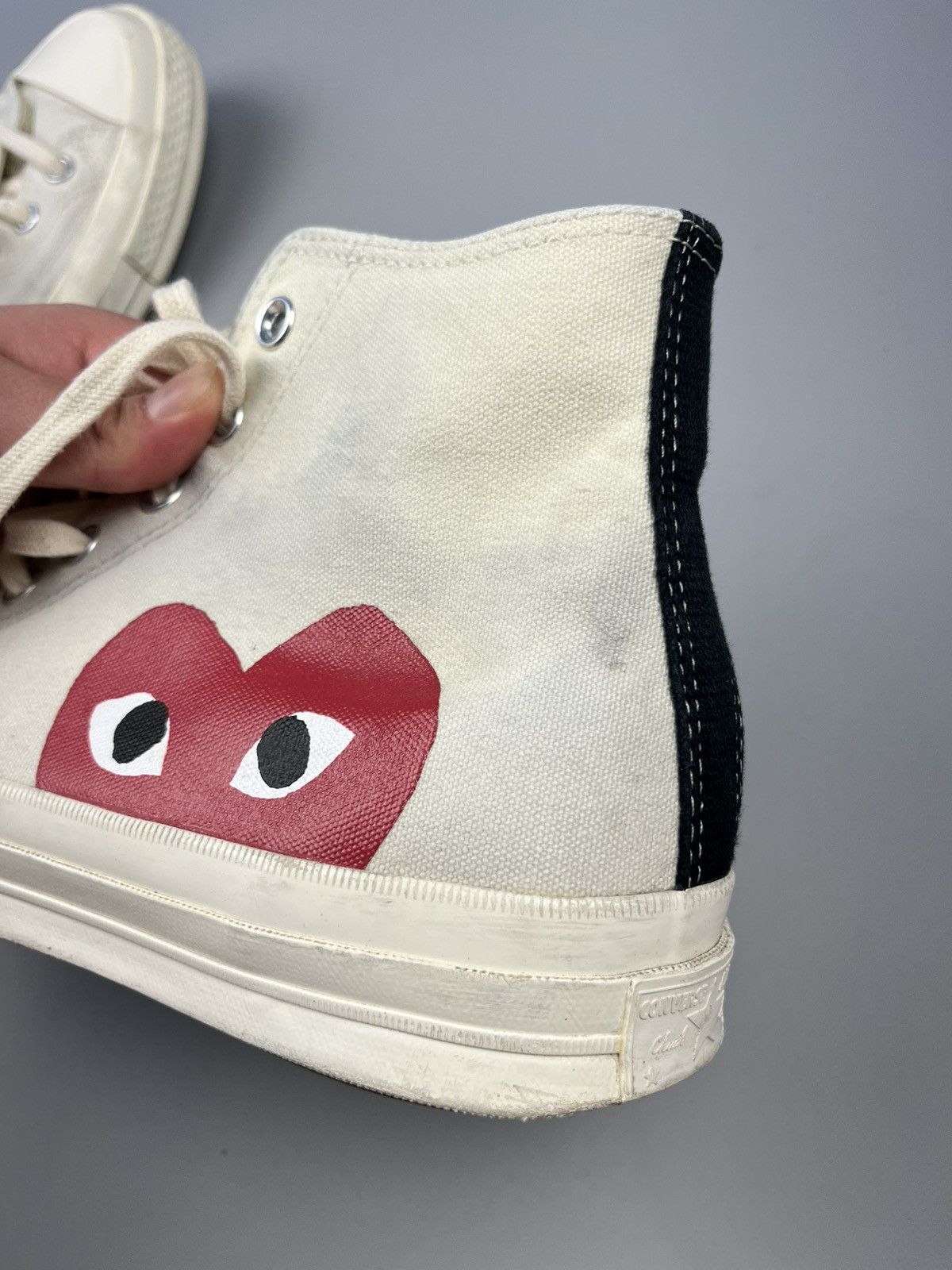 Comme des Garcons × Comme des Garcons PLAY × Converse Comme des Garçons PLAY x Converse High Steel Shoes CDG Size US 11 / EU 44 - 16 Thumbnail