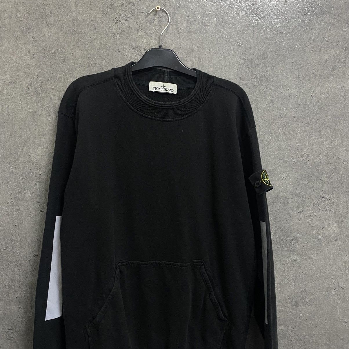 Stone Island Stone Island Sweatshirt Crewneck Black Badge Patch Size US S / EU 44-46 / 1 - 2 Thumbnail