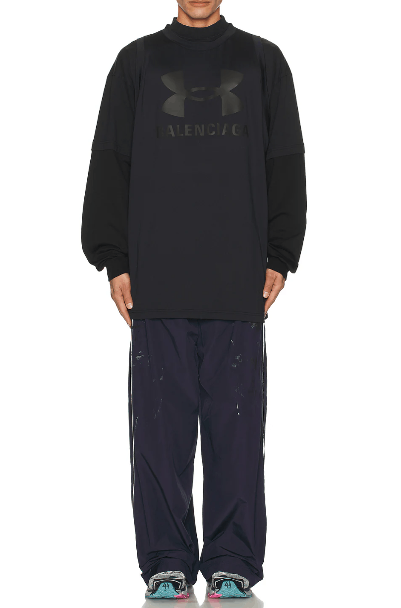 Balenciaga × Under Armour Balenciaga UA Triple Layered Jersey Shirt Size US M / EU 48-50 / 2 - 4 Thumbnail