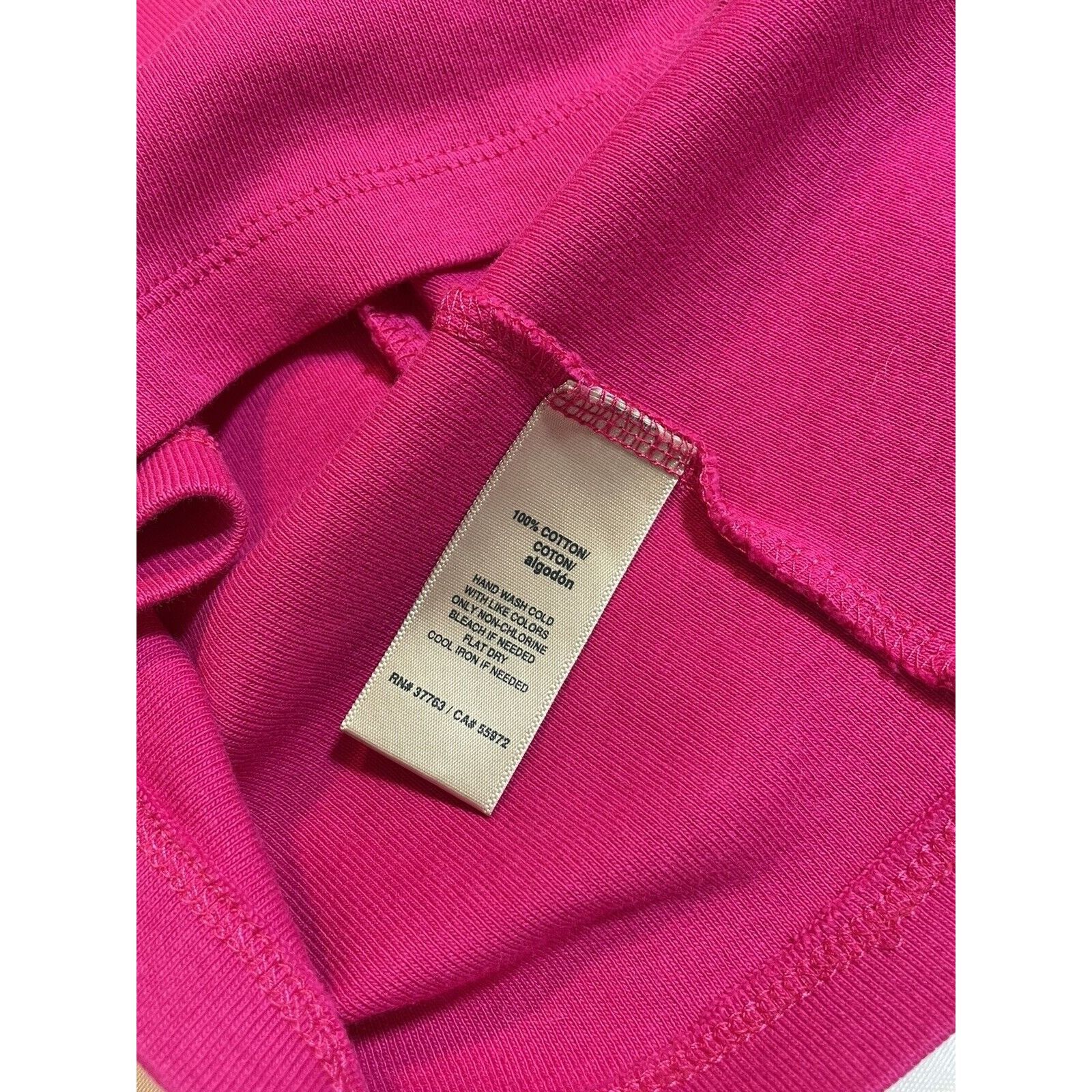 Other Rafaela V-Neck Gold Bar Pink Cotton Short Sleeve T Shirt Wom Size S / US 4 / IT 40 - 5 Thumbnail