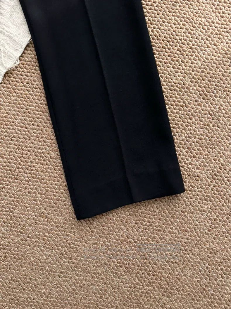 Hermes Hermes Fine Wool Straight Suit Pants, Black Size 24" / US 00 / IT 34 - 3 Thumbnail