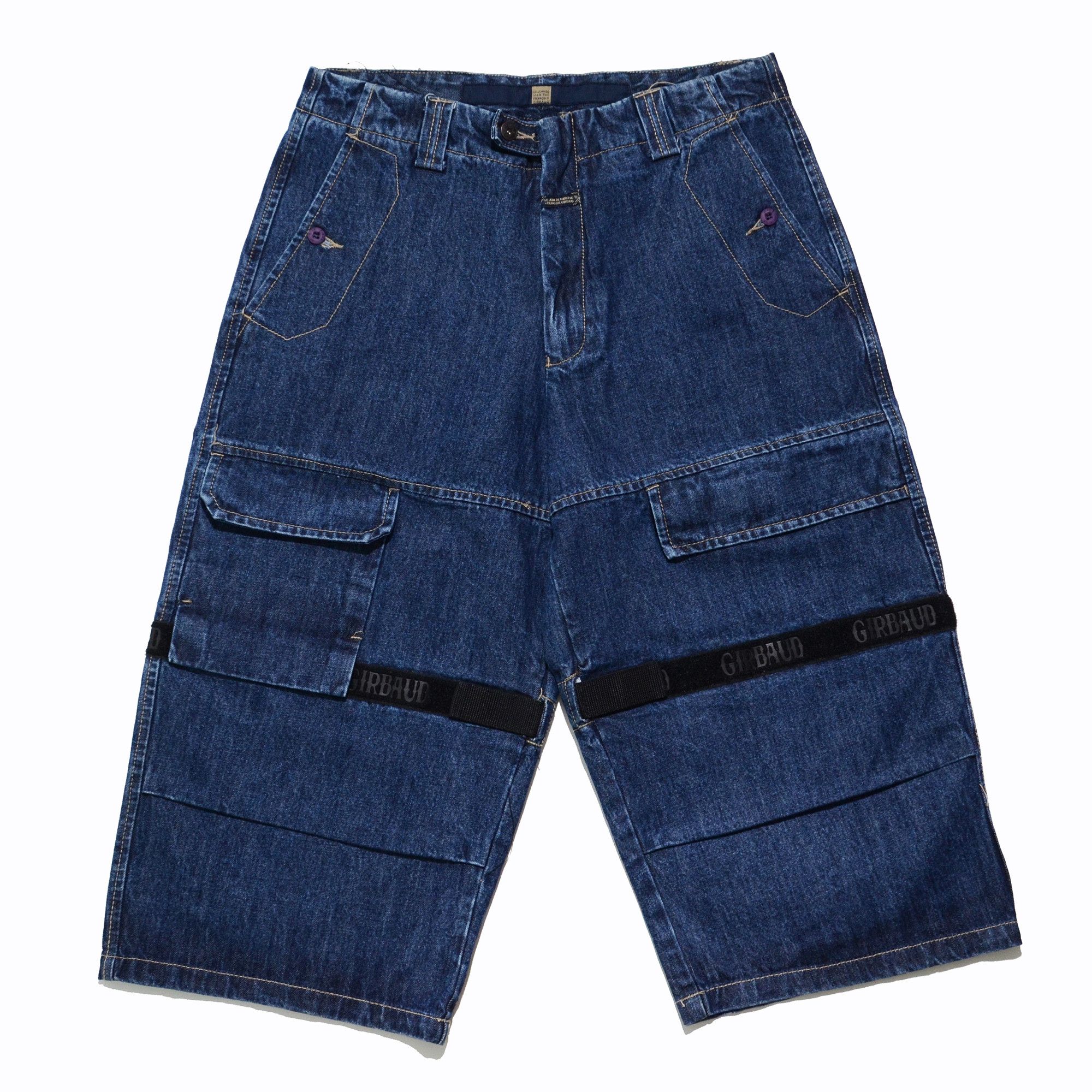 Marithe + Francois Girbaud M+FG Long Denim Shorts W34 Y2K Hip Hop 2006 Rare Craft Size US 34 / EU 50 - 1 Thumbnail