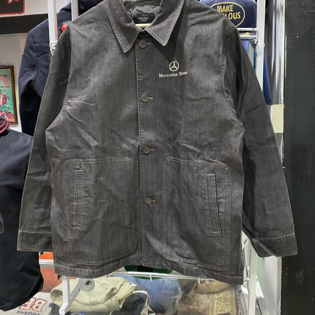 Yohji Yamamoto YOHJI YAMAMOTO Y'SACCS SACSNY DENIM CHORE JACKET Size US L / EU 52-54 / 3 - 4 Thumbnail